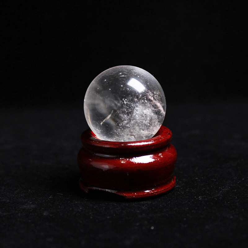40mm Natural Clear Quartz Crystal Sphere Stone Chakra Healing Energy Ball + Base