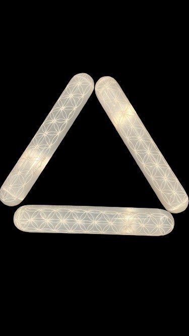 Natural Selenite Crystal Massage Wand ” Smooth Polished Heal LOT of 5 BULK Whole
