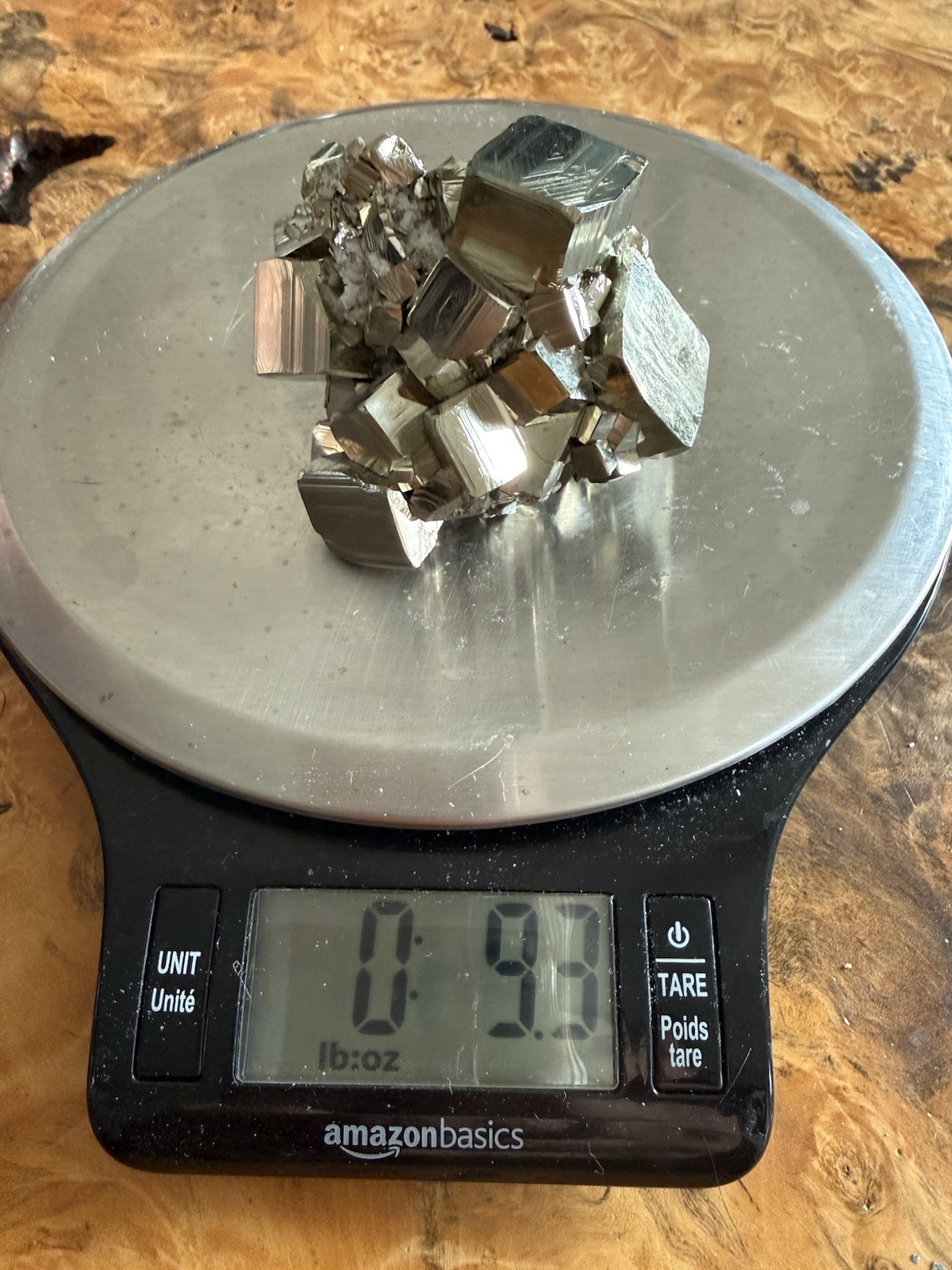 Cubic Pyrite Crystal Matrix 286g Peru