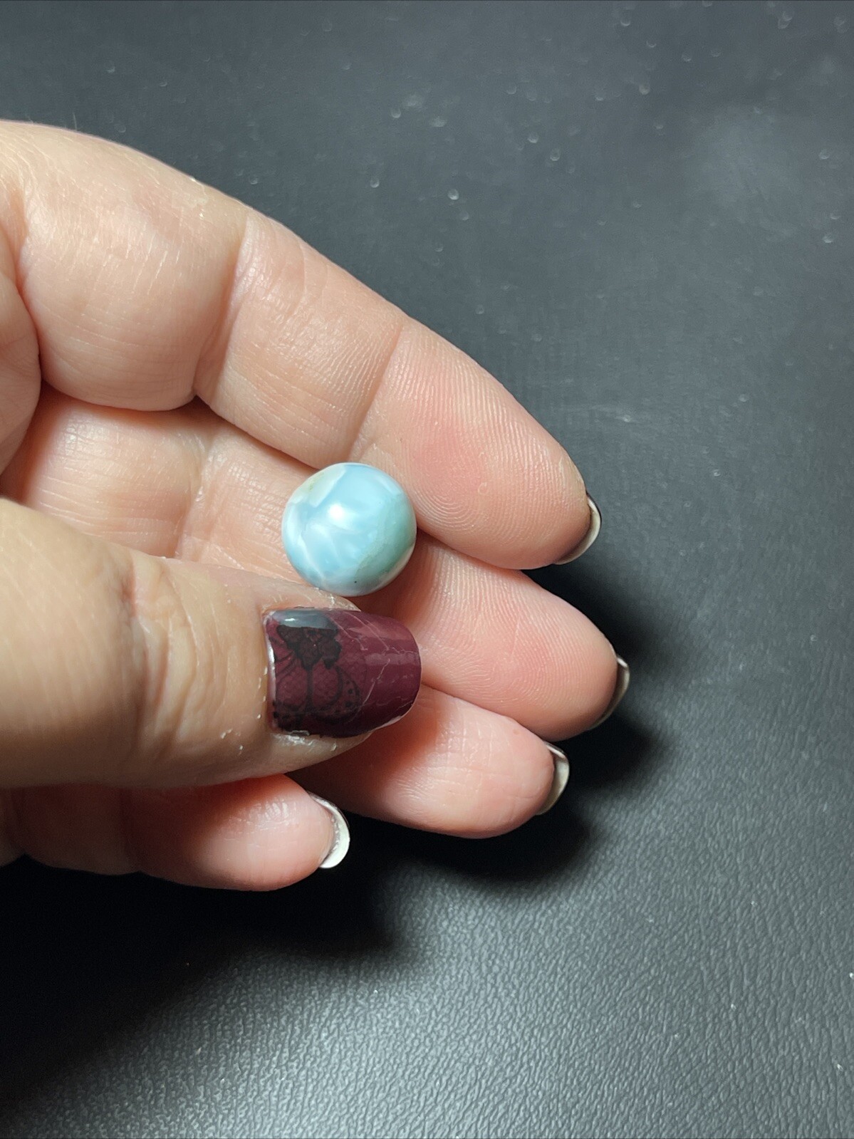Larimar Mini Sphere Ball Orb Marble 12mm