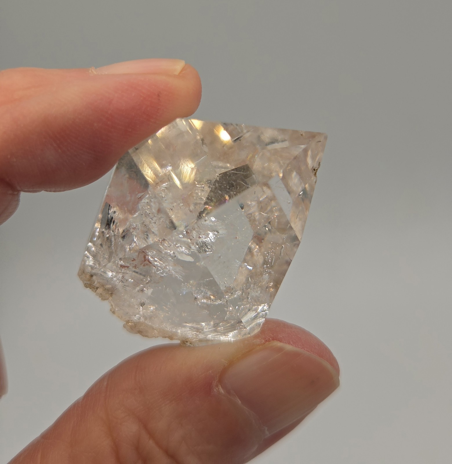 Large Natural Herkimer Diamond from Fonda, NY 19.61g 29mm x 36mm Quartz Crystal