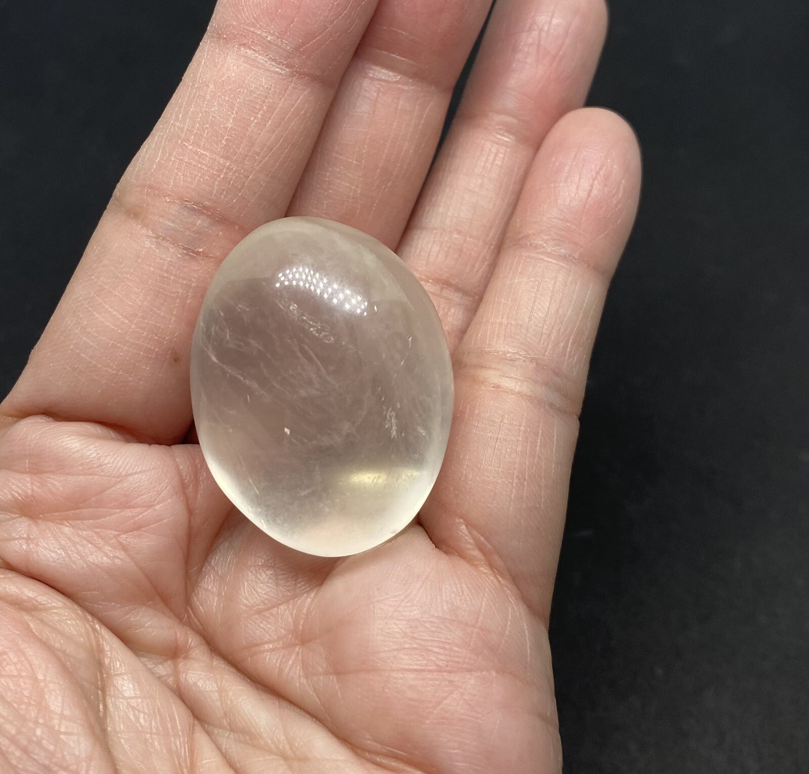 Girasol Genuine Quartz Stone from Madagascar 32g over 1 1/2in