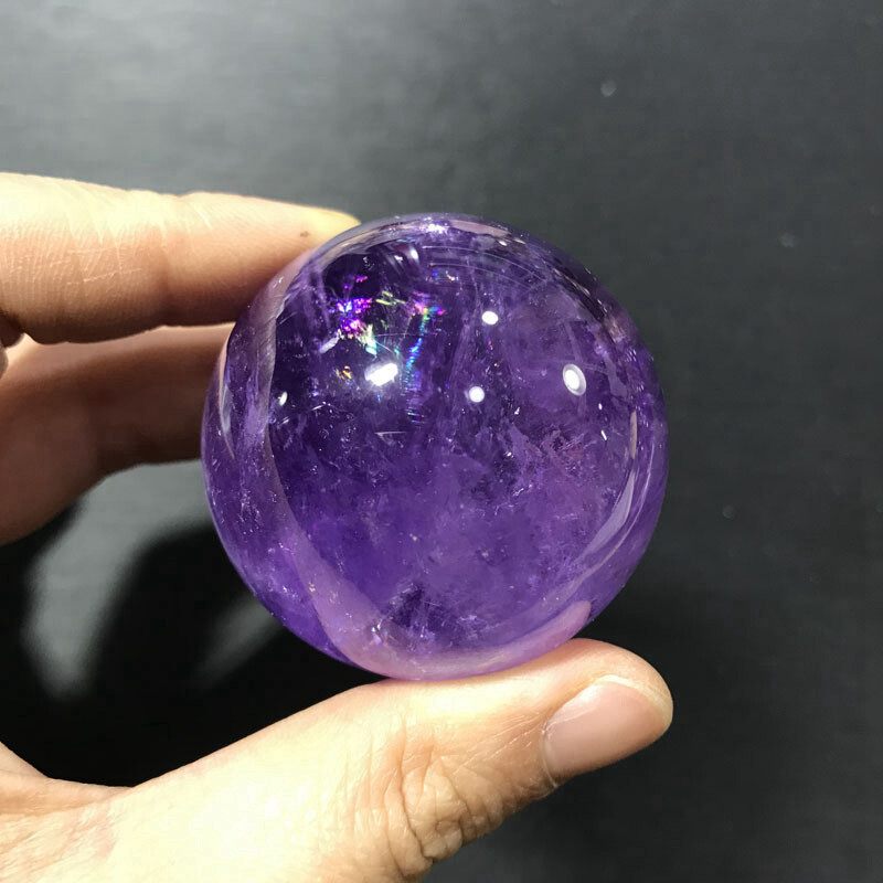 Natural Clear Rose Quartz Crystal Orb Ball Healing Energy Stone Sphere W/ Stand