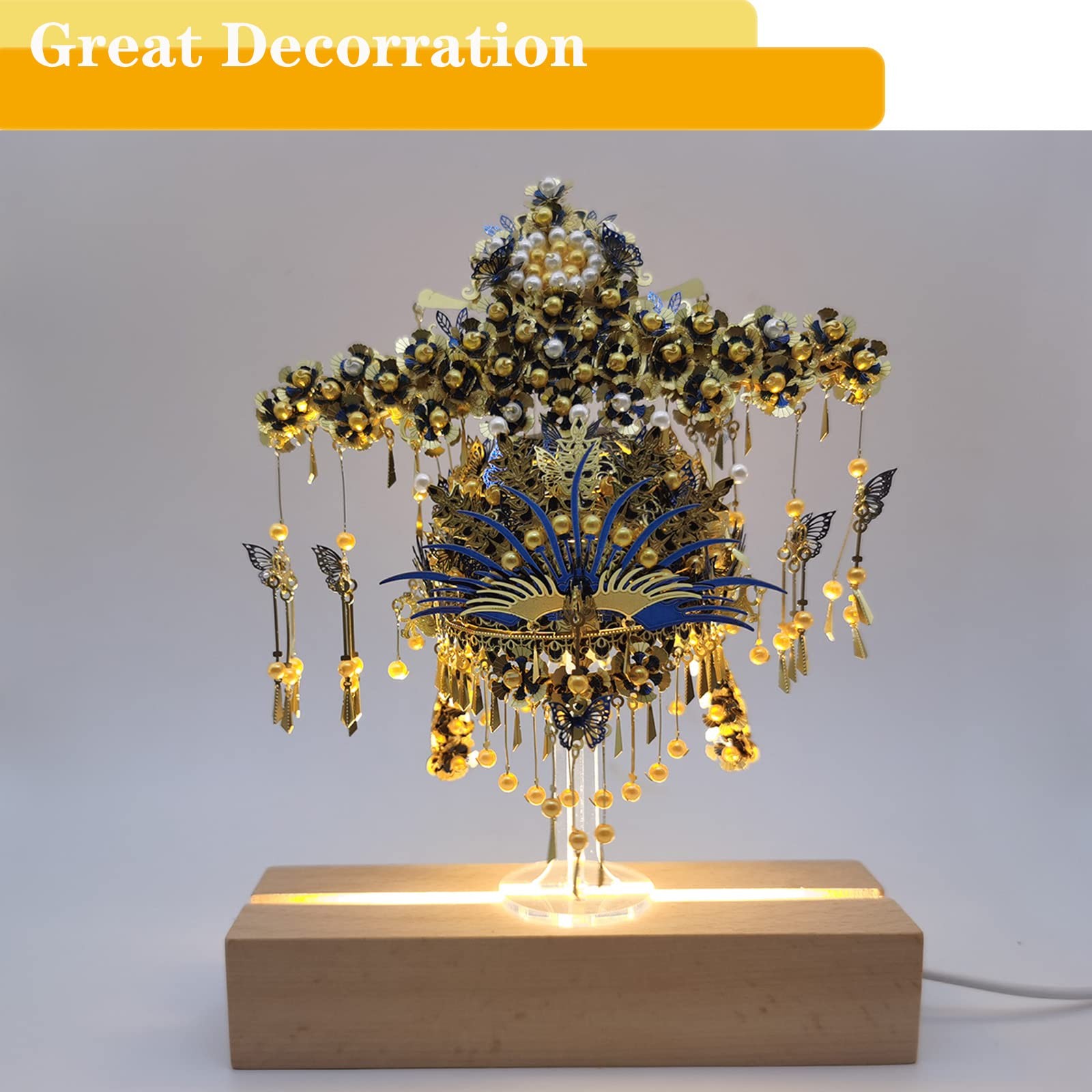 6 inch Rectangle Display Pedestal, Warm Color Rectangle Led Lights Display Ba…