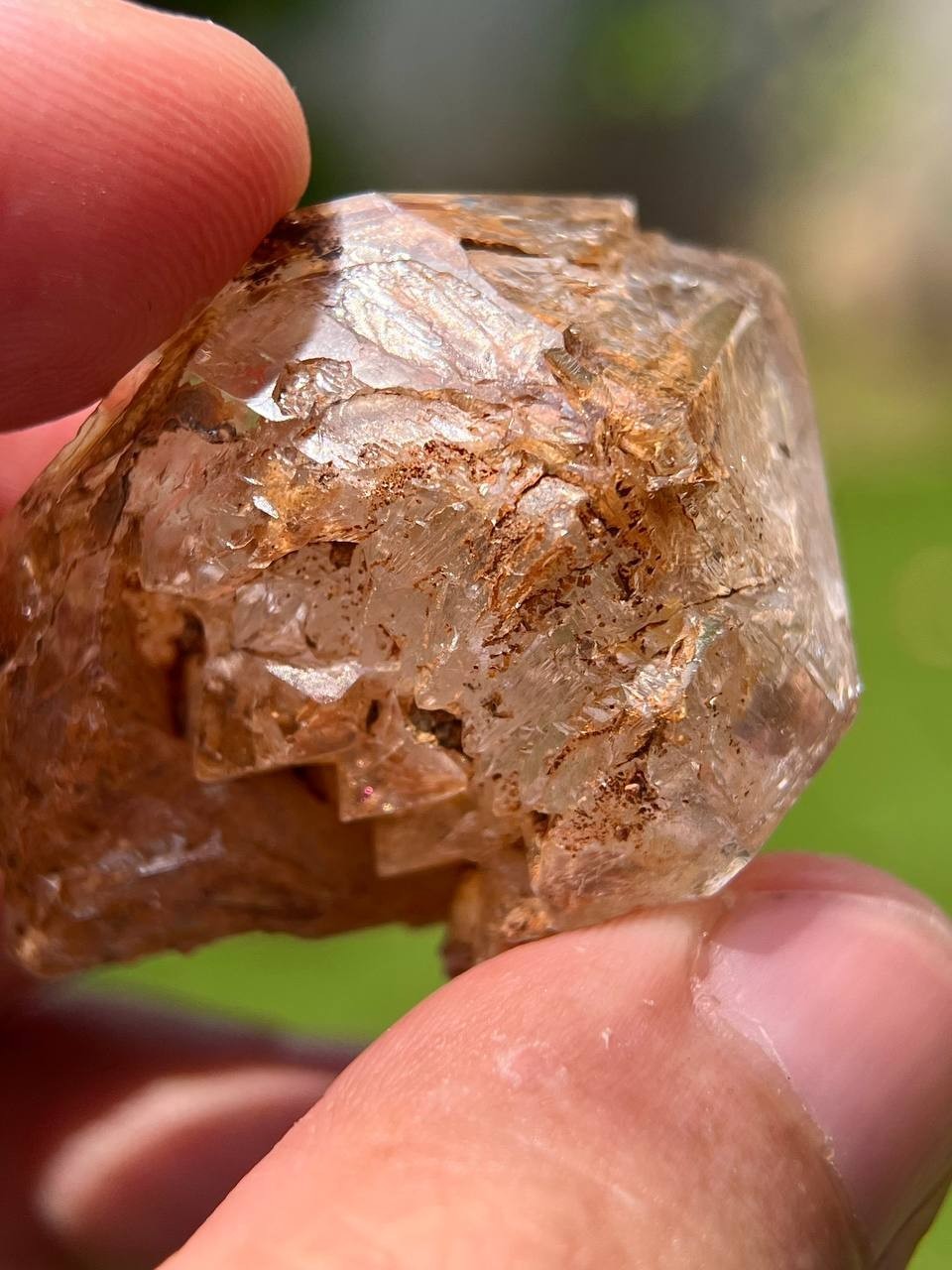 25 Grams Superb Fully Natural Clay Included Window / Fenster Quartz Crystal
