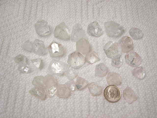 Apophyllite crystals terminated all natural rare India 6 crystals per buyer