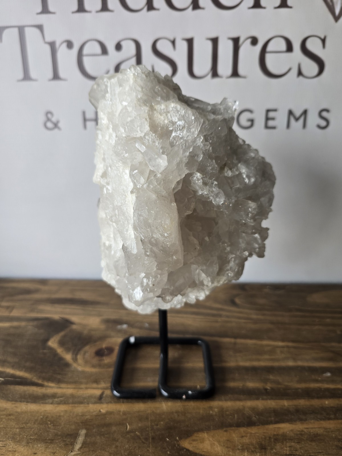 Massive Natural Quartz Crystal On A Stand – 6.7 Pounds