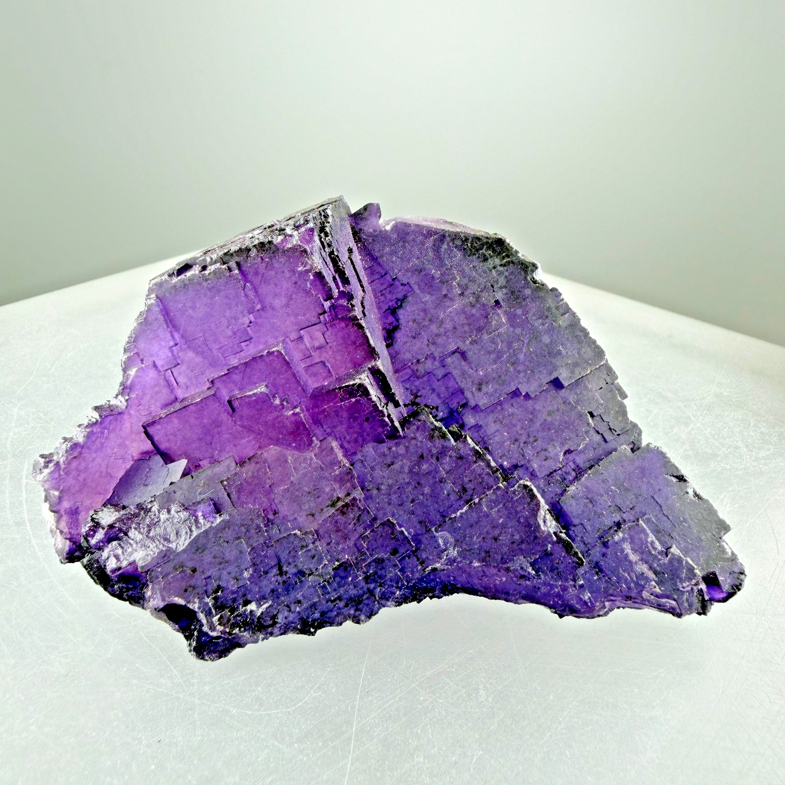 Purple Fluorite Crystals: Illinois-Kentucky Fluorspar Dist., Hardin Co. Illinois