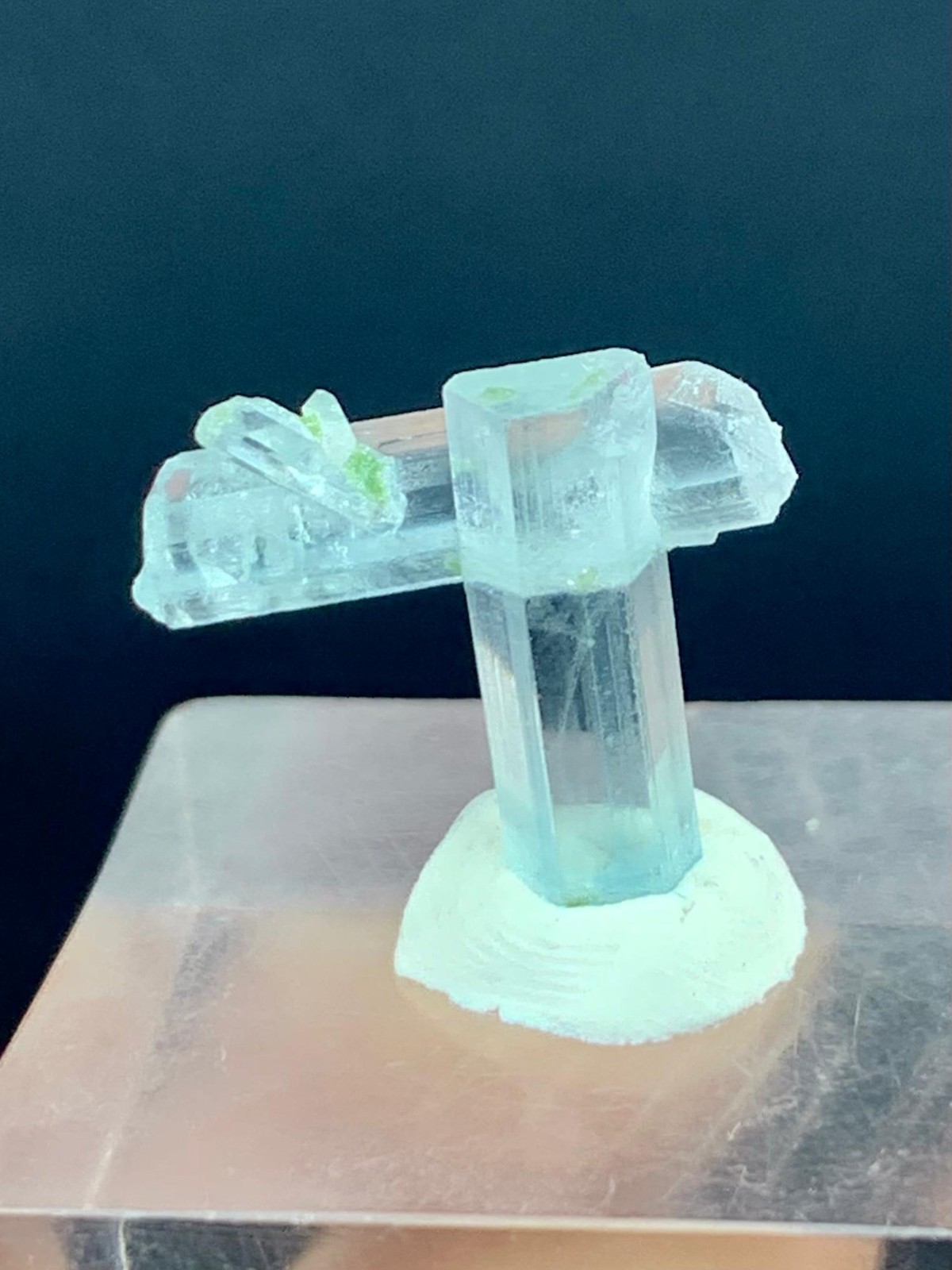 07 Carats Transparent Cross Aquamarine Crystal Specimen From Shigar Pakistan