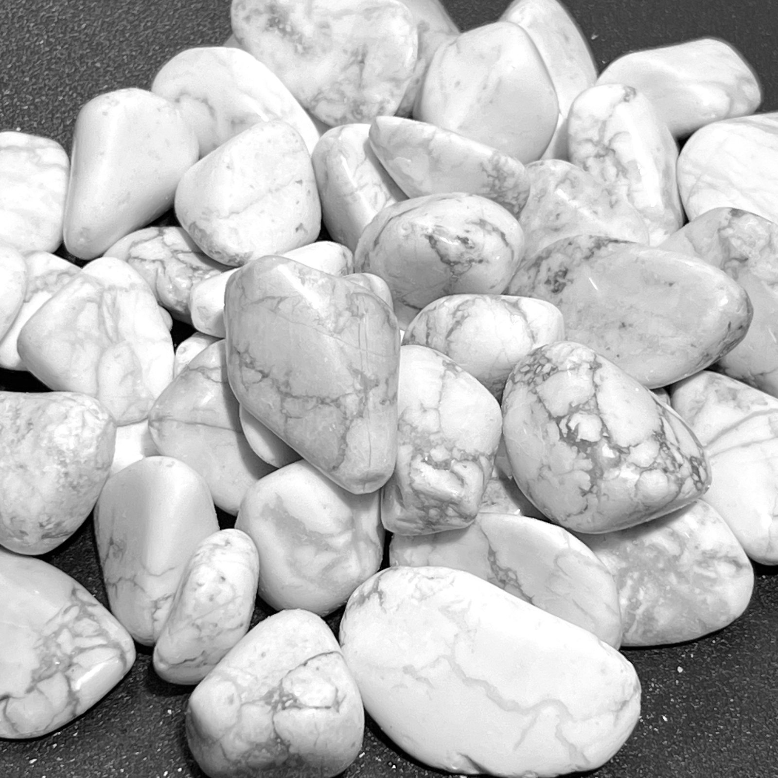 White Howlite Tumbled (By The Piece Or Pound) Bulk Wholesale Lot Polished