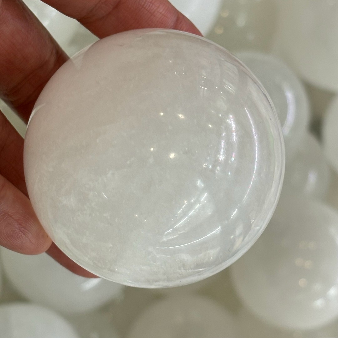 Natural Iceland Spar Optical Calcite Quartz Crystal Mineral Specimen 300g+ 1pc