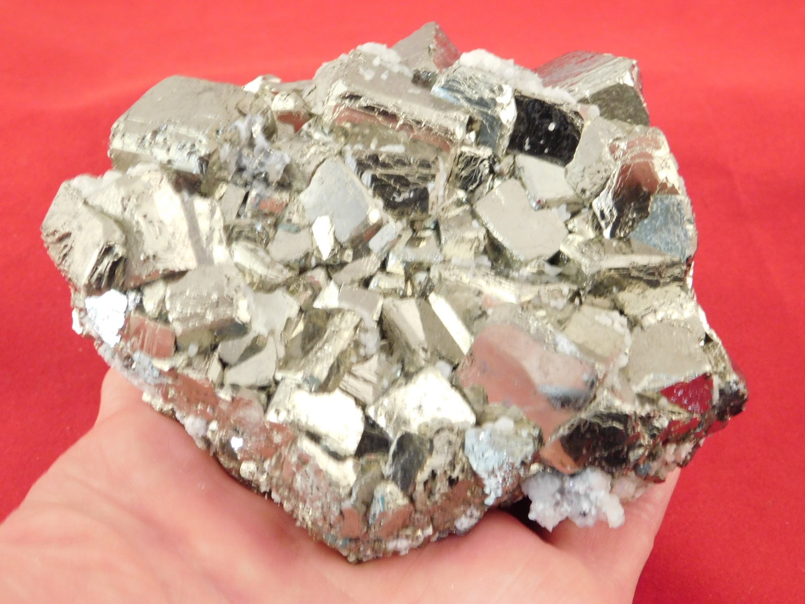 Big! Nice and 100% Natural Pyrite CUBE Cluster Huanzala Mine Peru 764gr