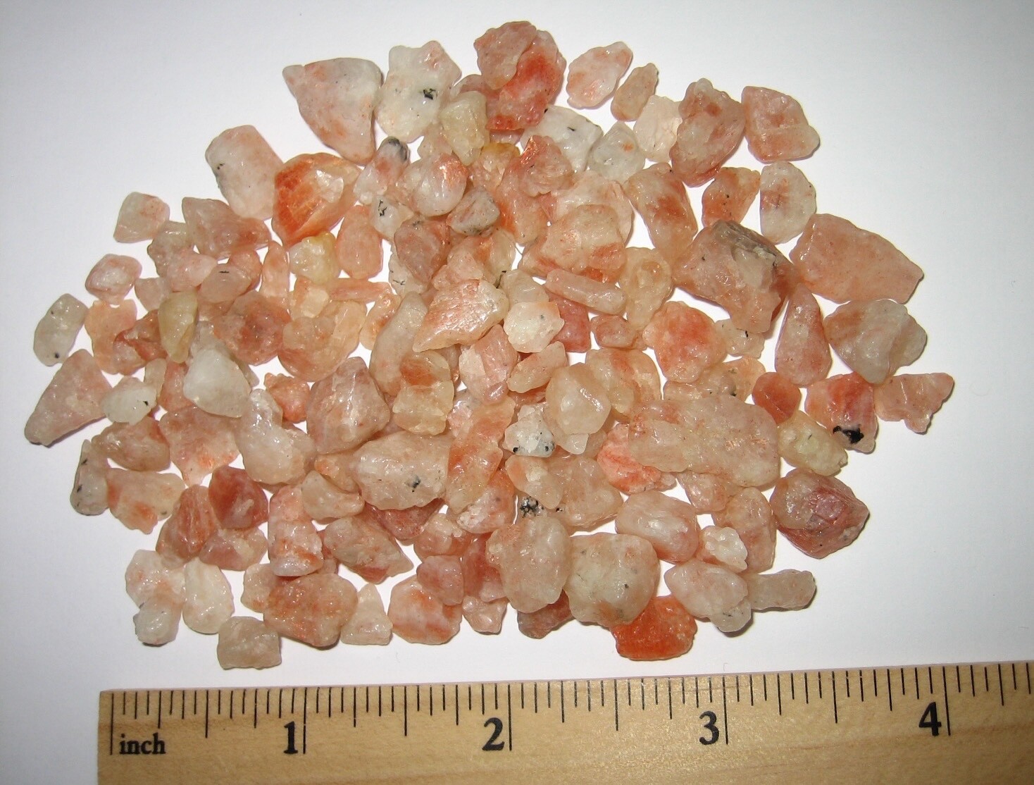 147 TUMBLED SMALL 0.2″-0.6″ SUNSTONE NATURAL STONE MINERALS INDIA ~ 69.1grams *3