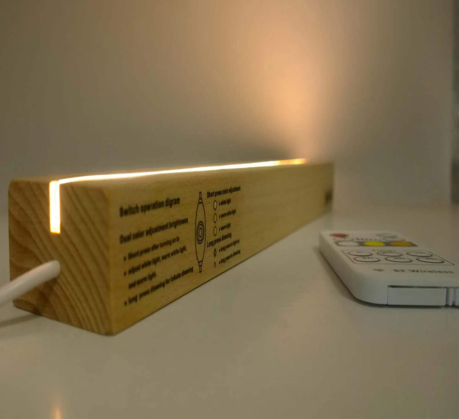 1 Pcs Light Display Pedestal Wooden Rectangle Lighted Base Stand 11.81 Inch D…