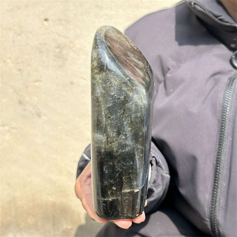 1.32kg Natural Labradorite Quartz Crystal Spectrolite Mineral Reiki healing
