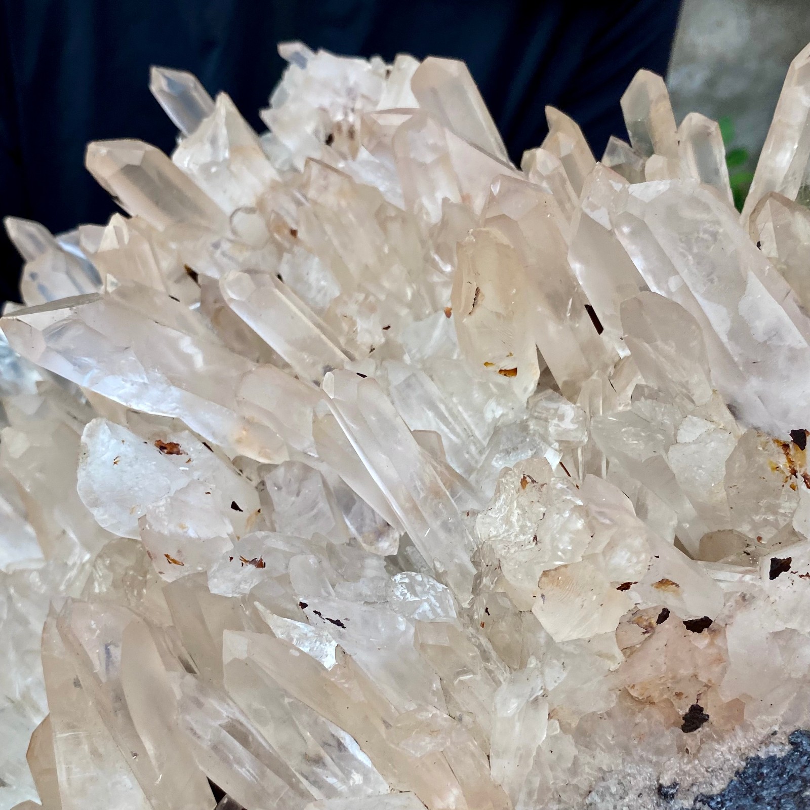 26.89LB Large Natural Clear White Crystal Quartz Cluster Energy Healing Specimen