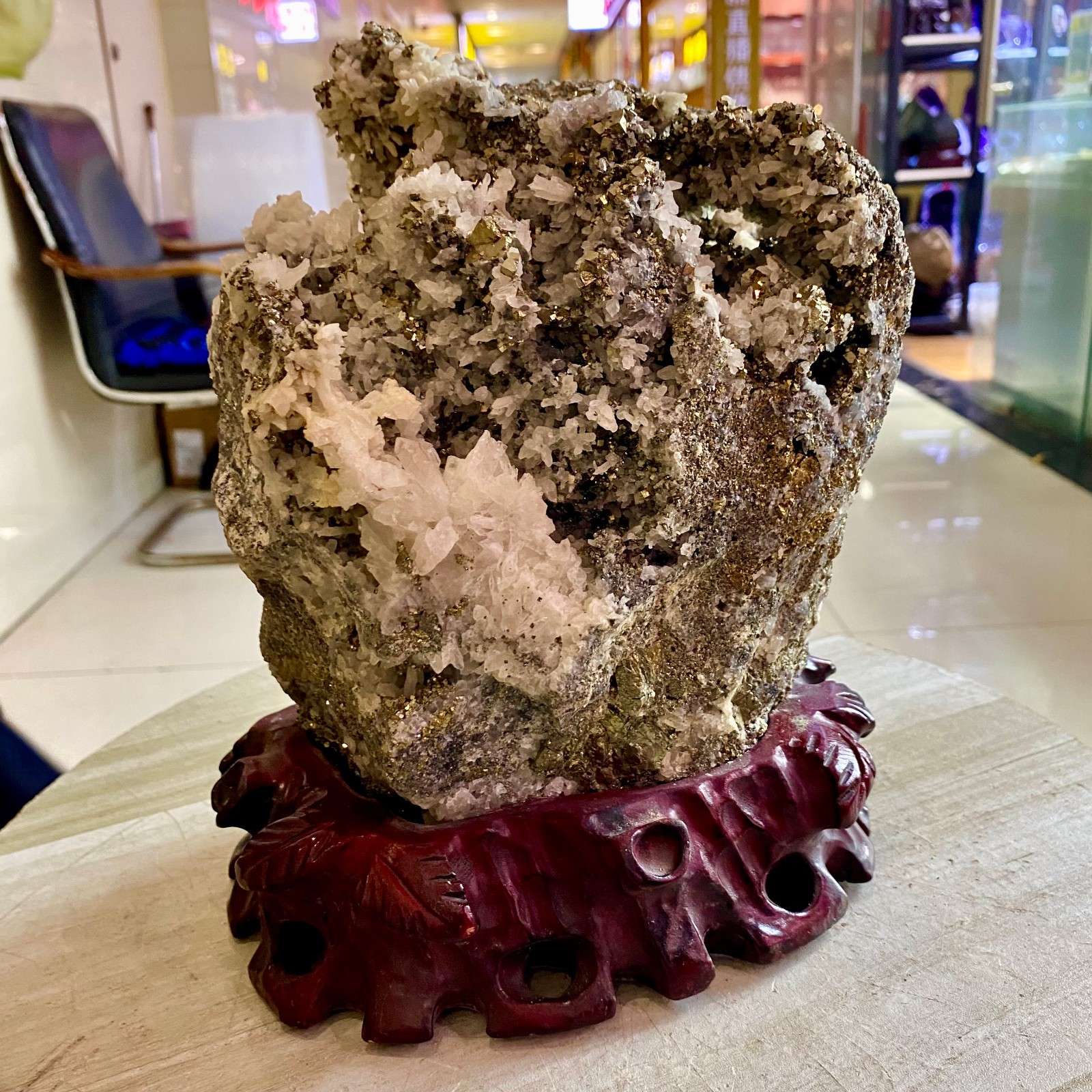 19.64LB Top natural chalcopyrite crystal mineral specimens
