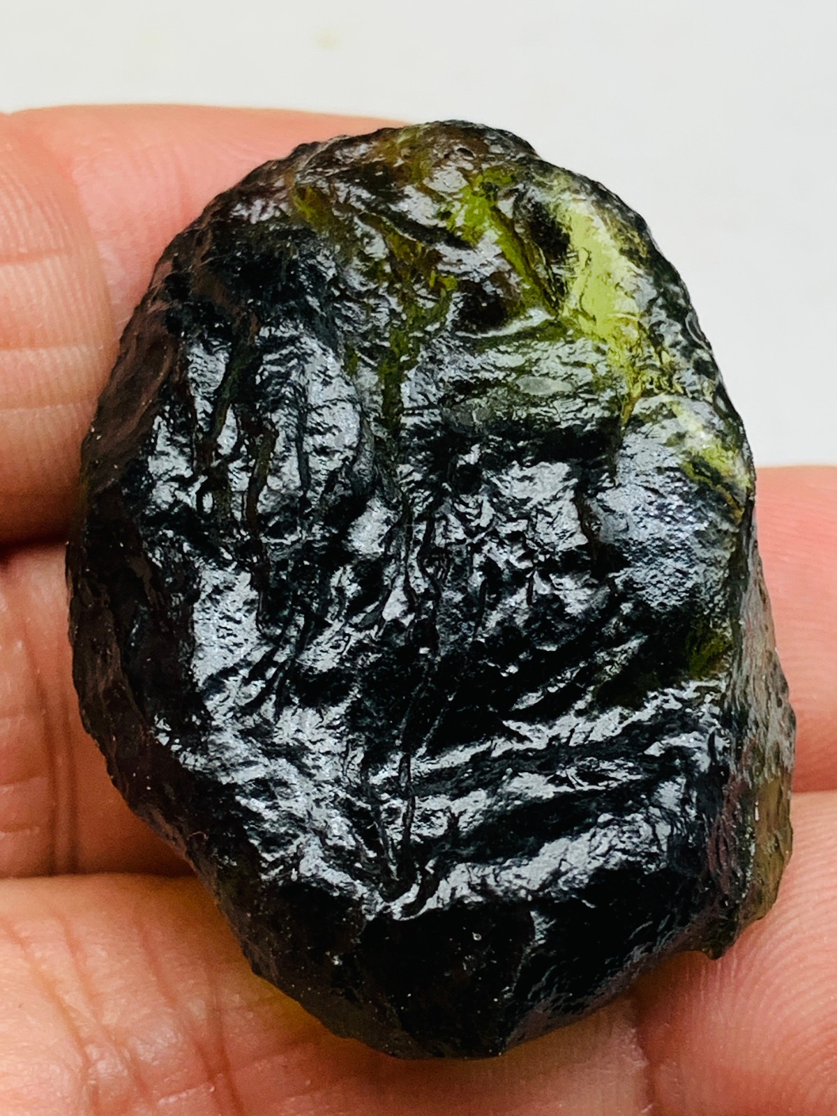 TOP Moldavite Raw Moldavite Crystal from Czech Republic PICcertificate 80CT