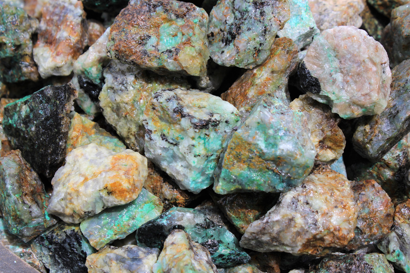 Bulk 5 lb Wholesale Lots Rough Natural Chrysocolla (Raw Chrysocolla Crystals)