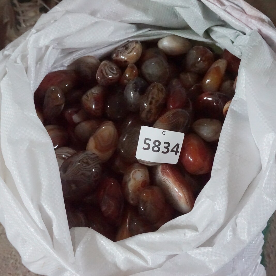 5Kg 11LB 110 Natural Banded Sardonyx Carnelian Agate Crystal Palm Stones Healing