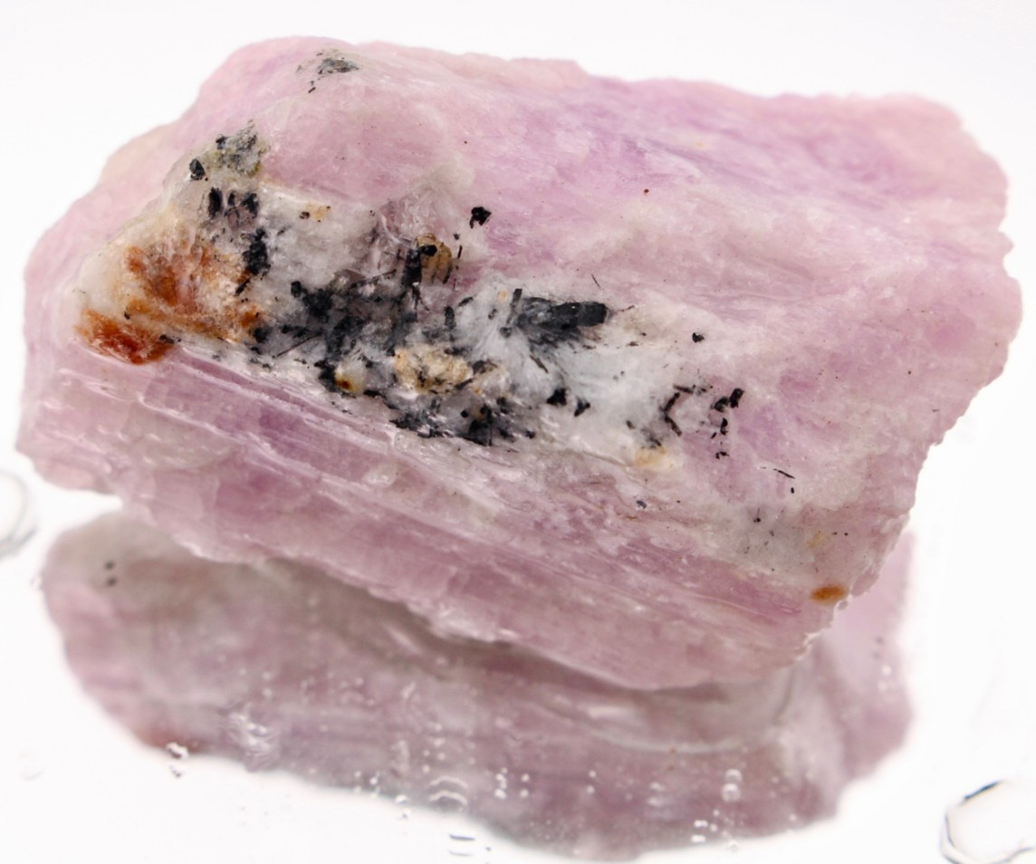 1.7oz UV ACTIVE Kunzite Nigeria Purple Lilac Raw Natural Rough Crystal Mineral
