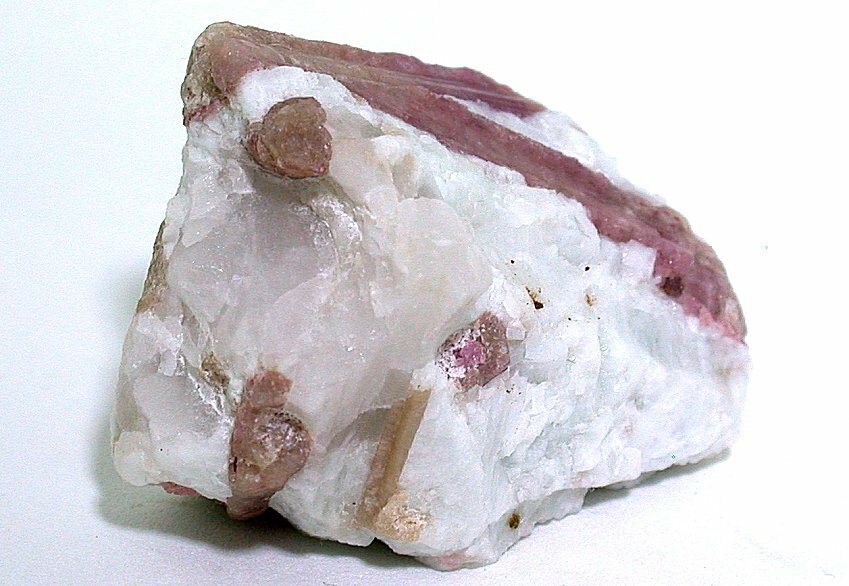 1 9/10 x 1 2/5 x 1 1/3 Inch Pink Tourmaline Crystal In Quartz Specimen CS111
