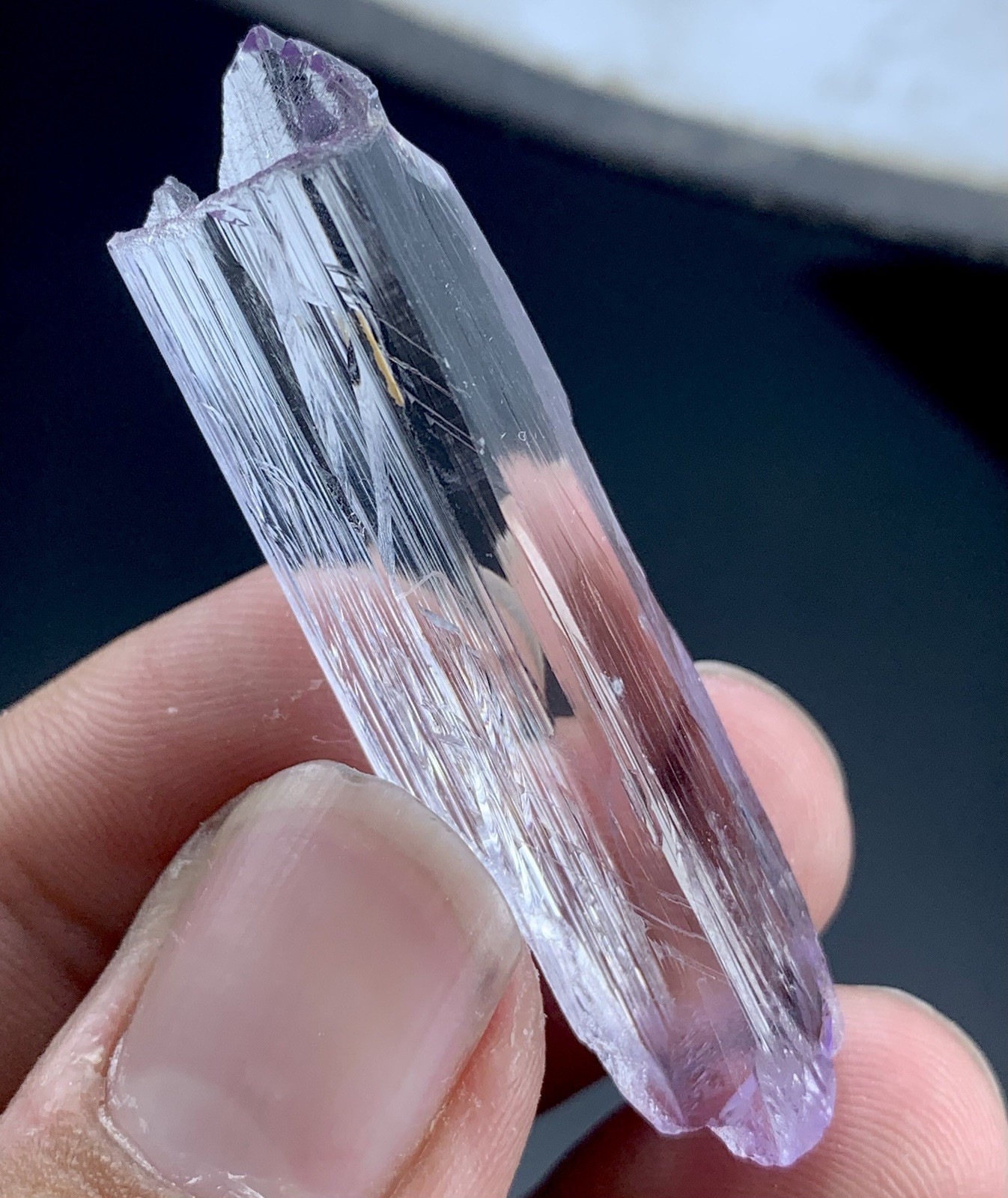 60 Cts Top Quality Kunzite Crystal From Afghanistan 50x10x12 mm
