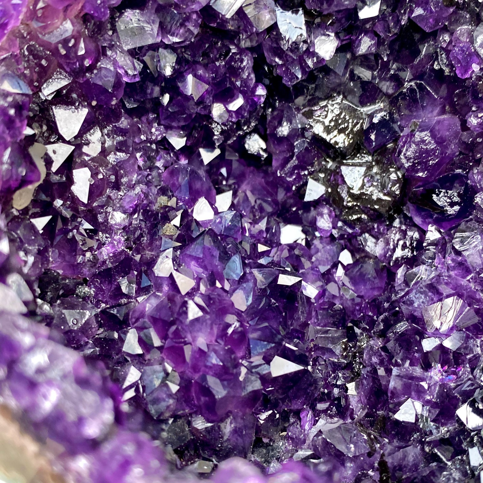 4.82LB Large Natural Amethyst geode quartz cluster crystal Egg specimen Healing