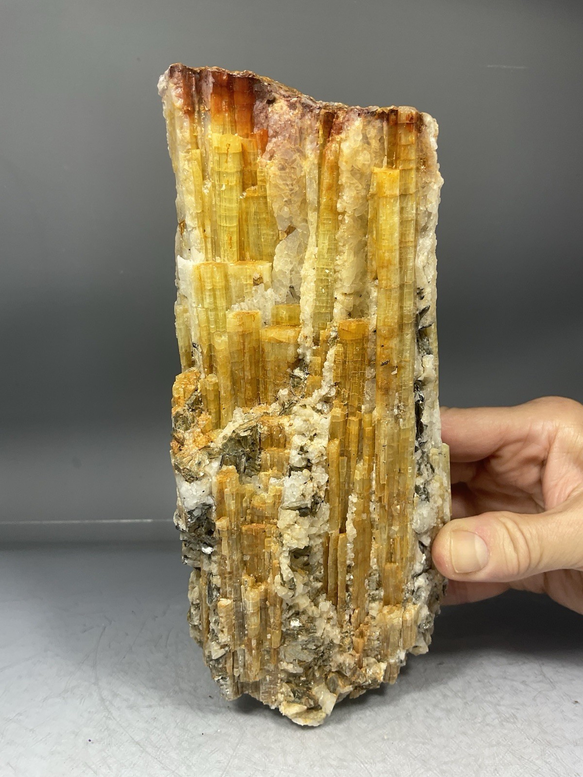 SS Rocks – Yellow Tourmaline with Quartz (Guizhou Province, China) 3.44lbs