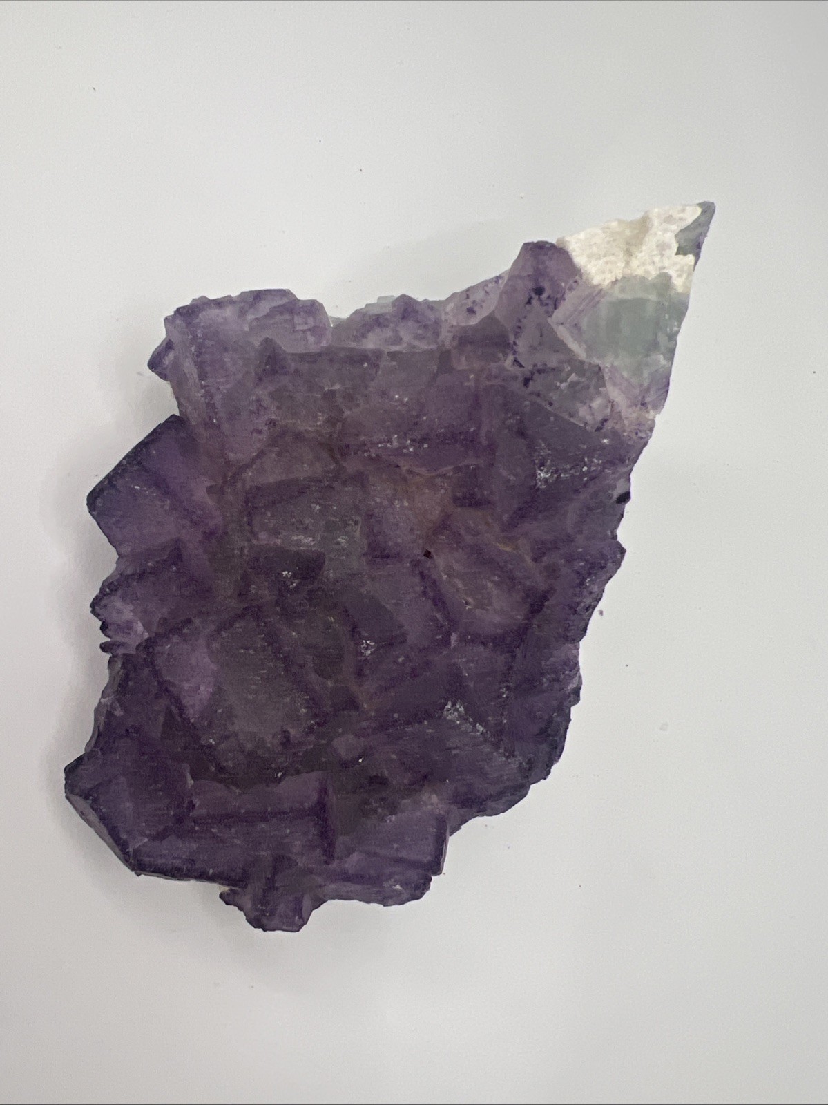 1.8 Pound! Natural Guizhou QR Code Fluorite W/ Stand! Amazing Quality!US Seller