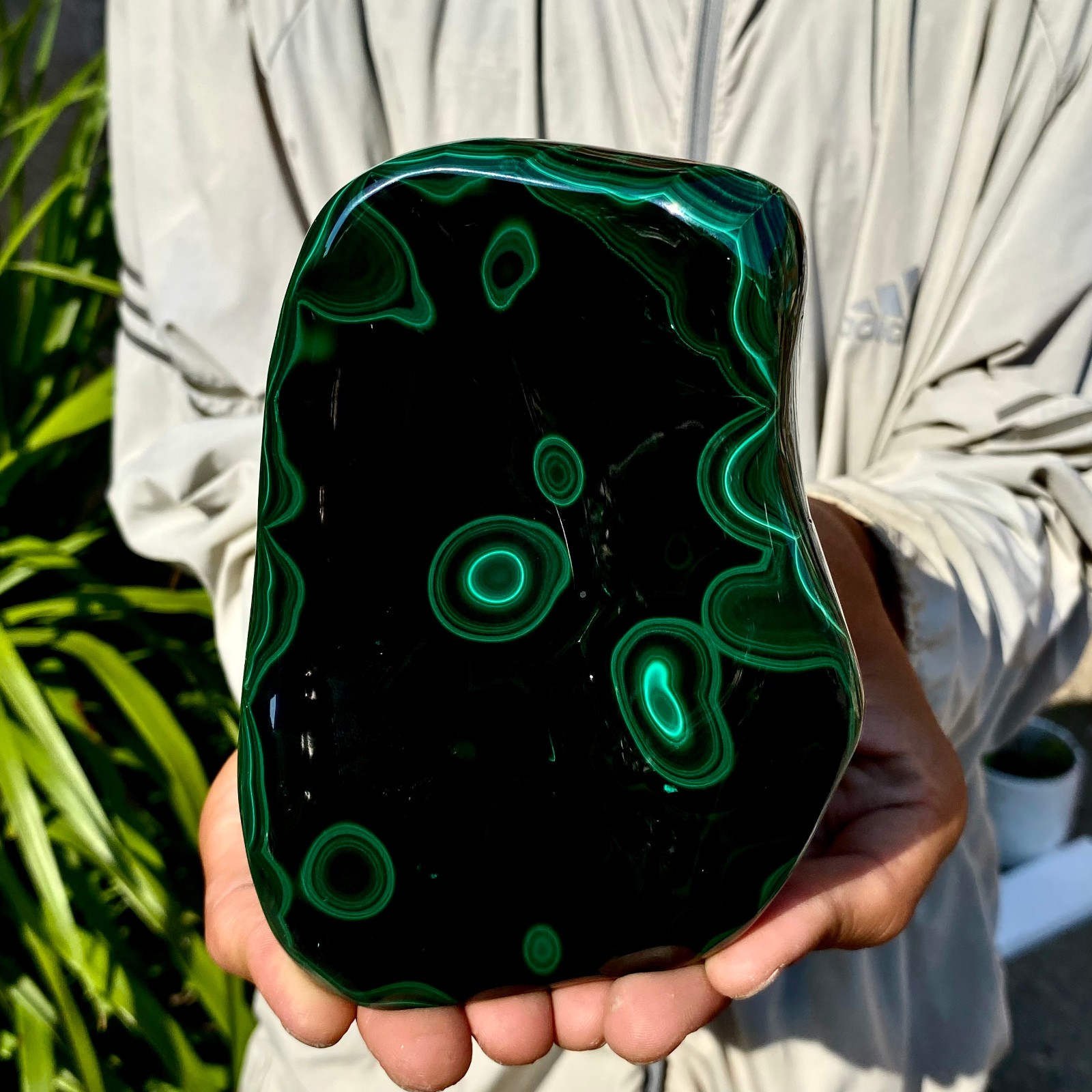 2.42LB TOP Natural Malachite crystal quartz Mineral specimen Reiki gem
