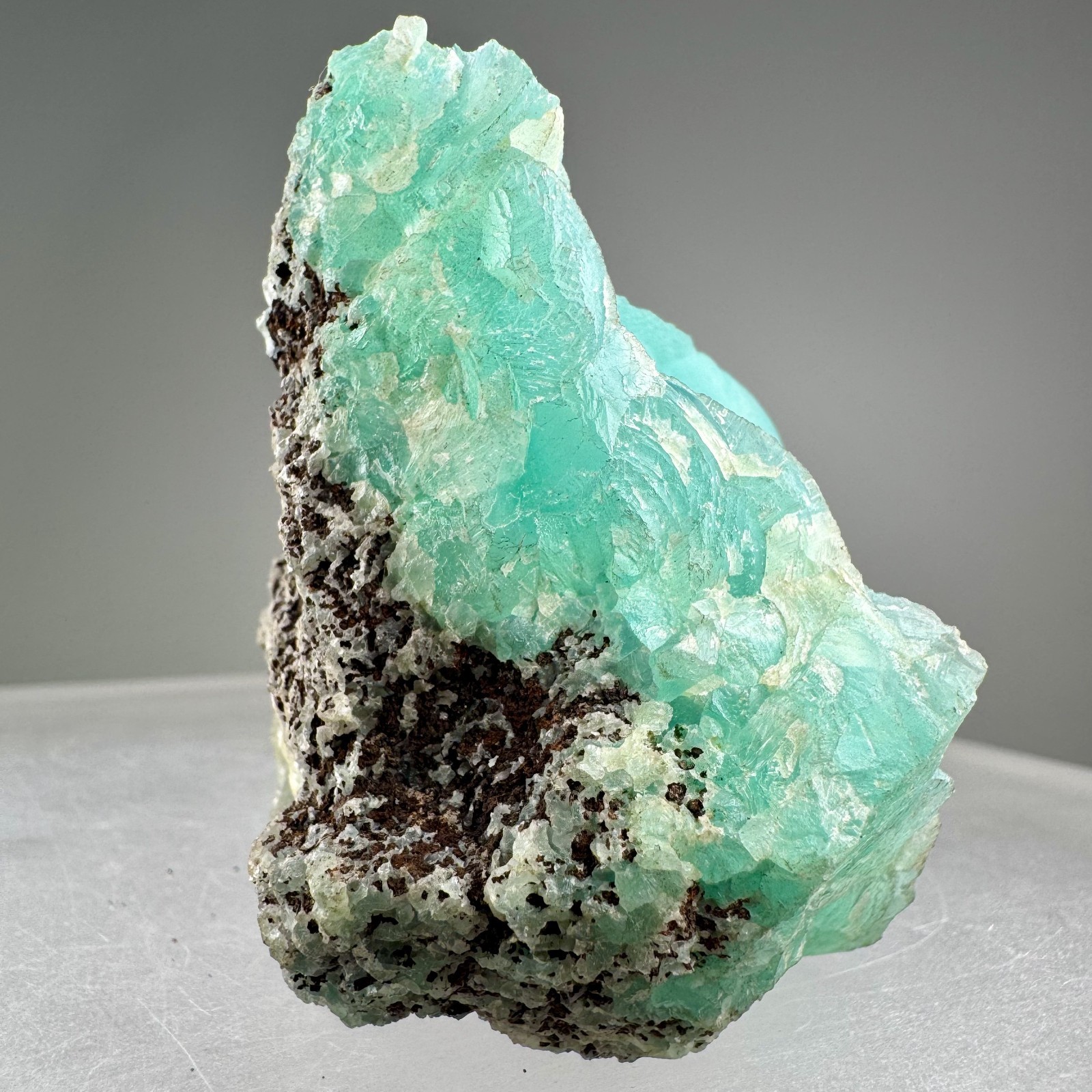 Fine Large Blue Smithsonite: Kelly mine, Magdalena, Socorro Co., New Mexico