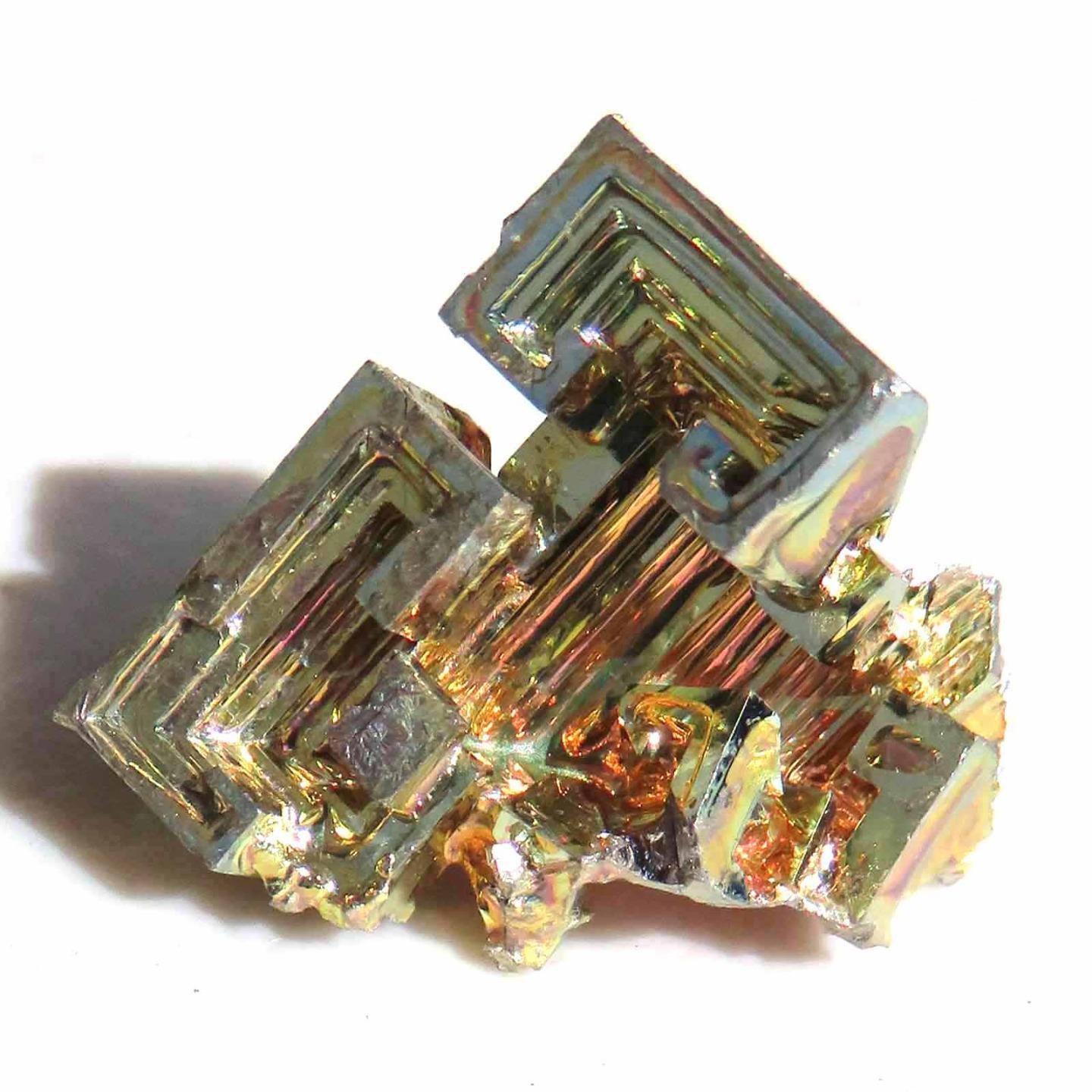 Bismuth Crystal Wire Wrap Bi STEM Education Crystal Grid Rainbow Bis70