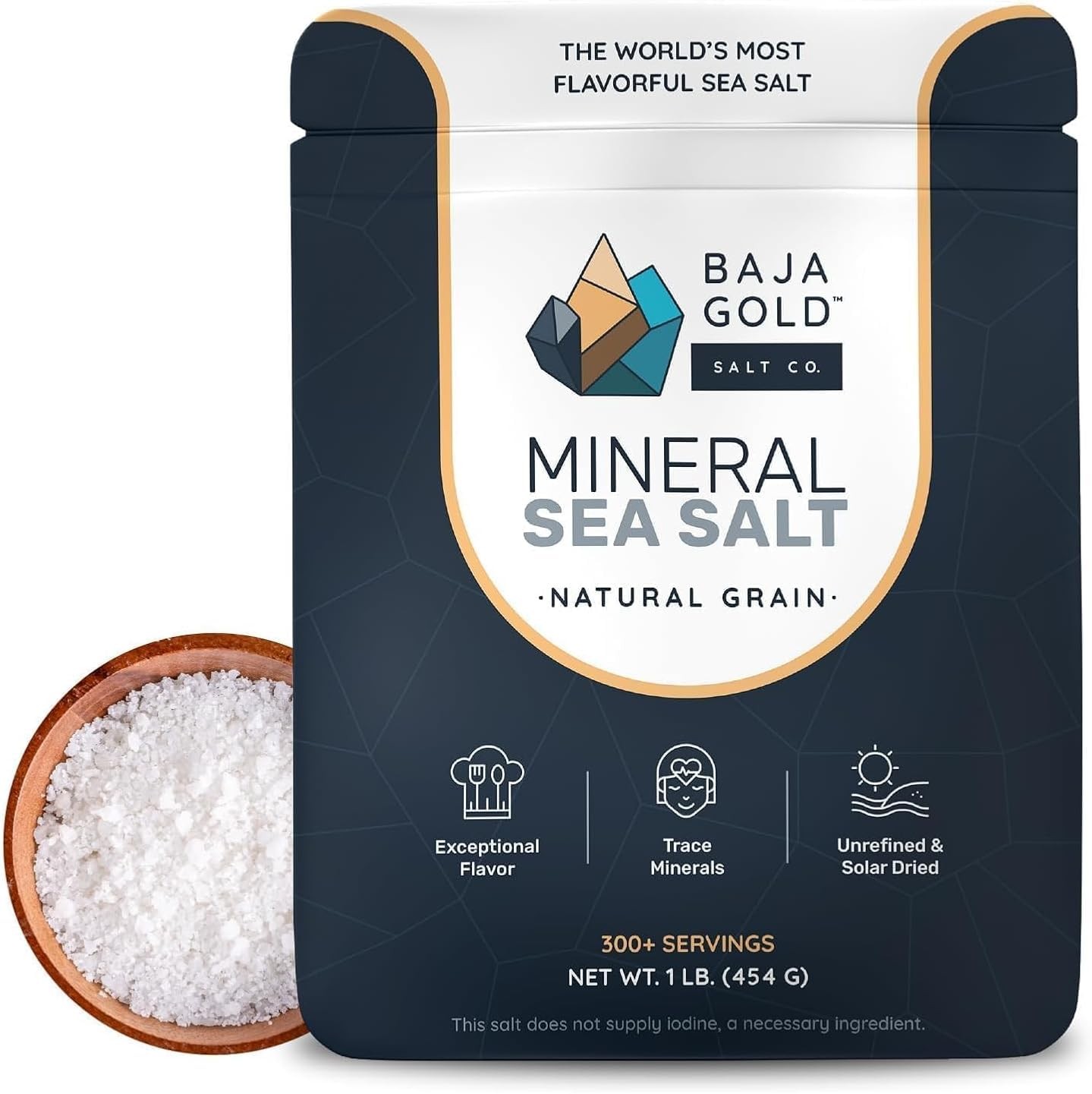 Baja Gold Mineral Sea Salt – Recommended by Gary Brecka 16 Ounce (Pack of 1)