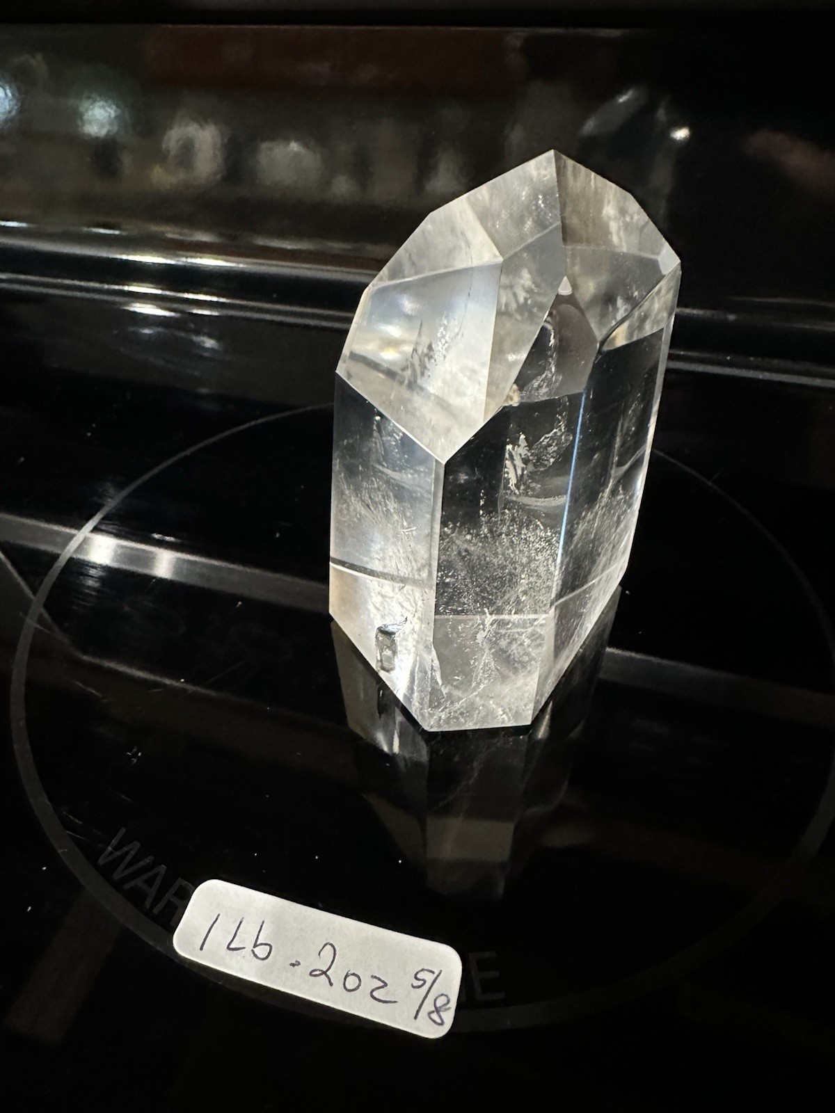 Clear Quartz Faceted Crystal Point Polished Tower Display Specimen | 1 lb 2 oz