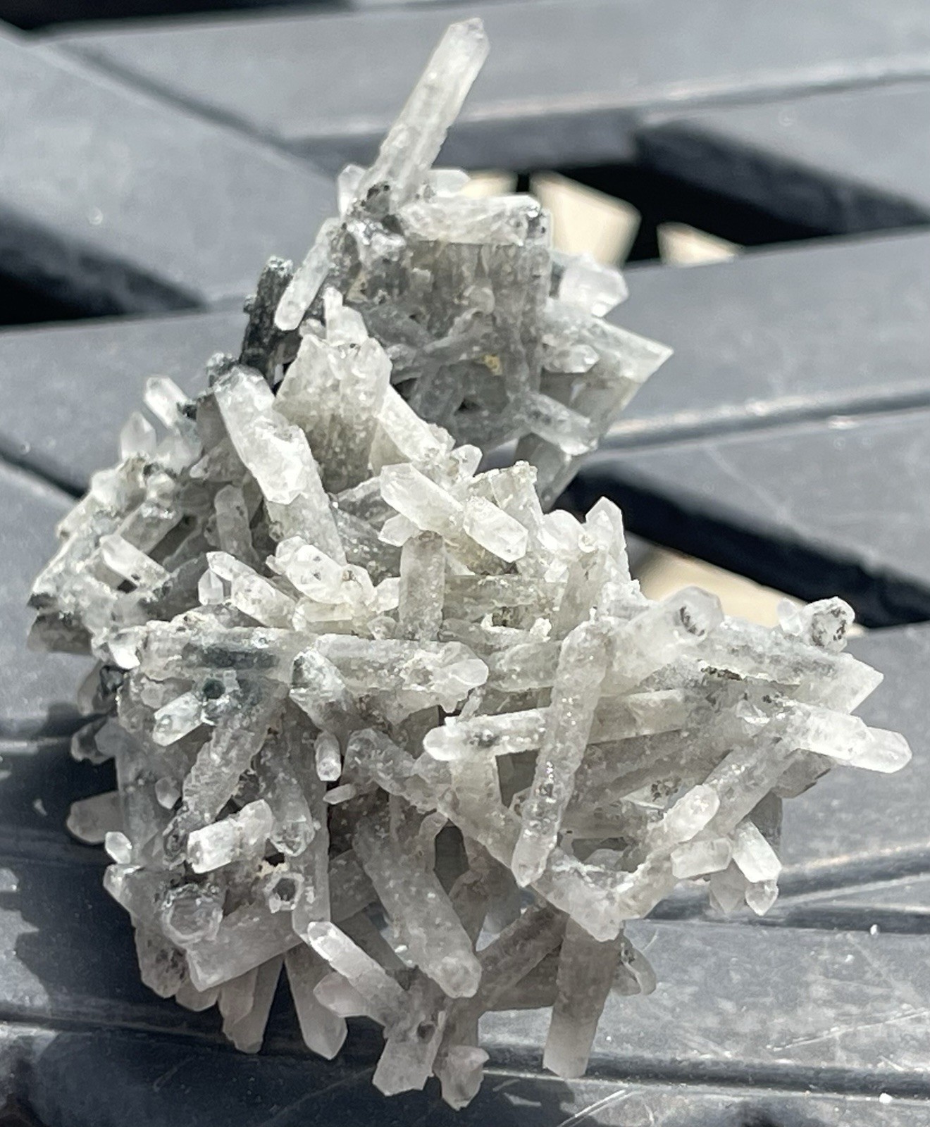Quartz Crystals 32.23 Grams L 2 3/8” X W 1 43/64” X H 1 3/32” Afghanistan