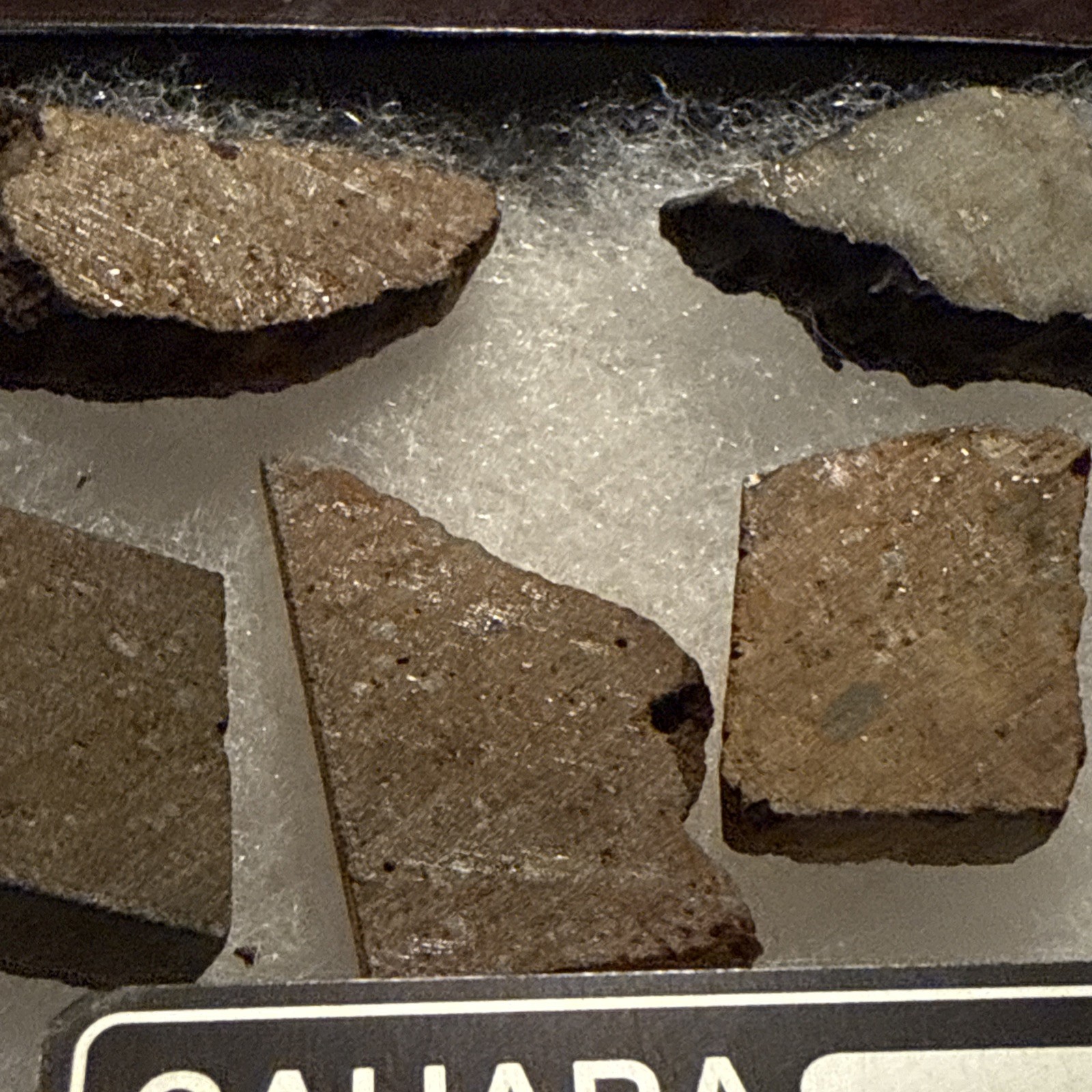 25.7 g Chondrite Meteorite Slices, Africa (5 Slices great for resale)