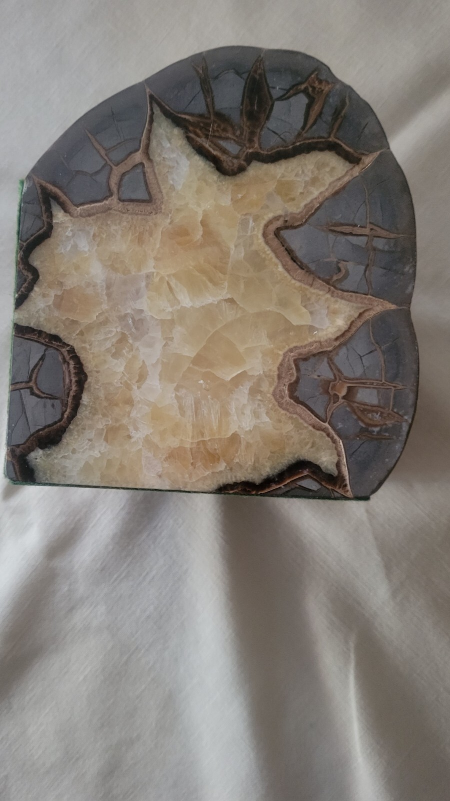 Septarian nodule LARGE Extra Fine MATCHED CUT.