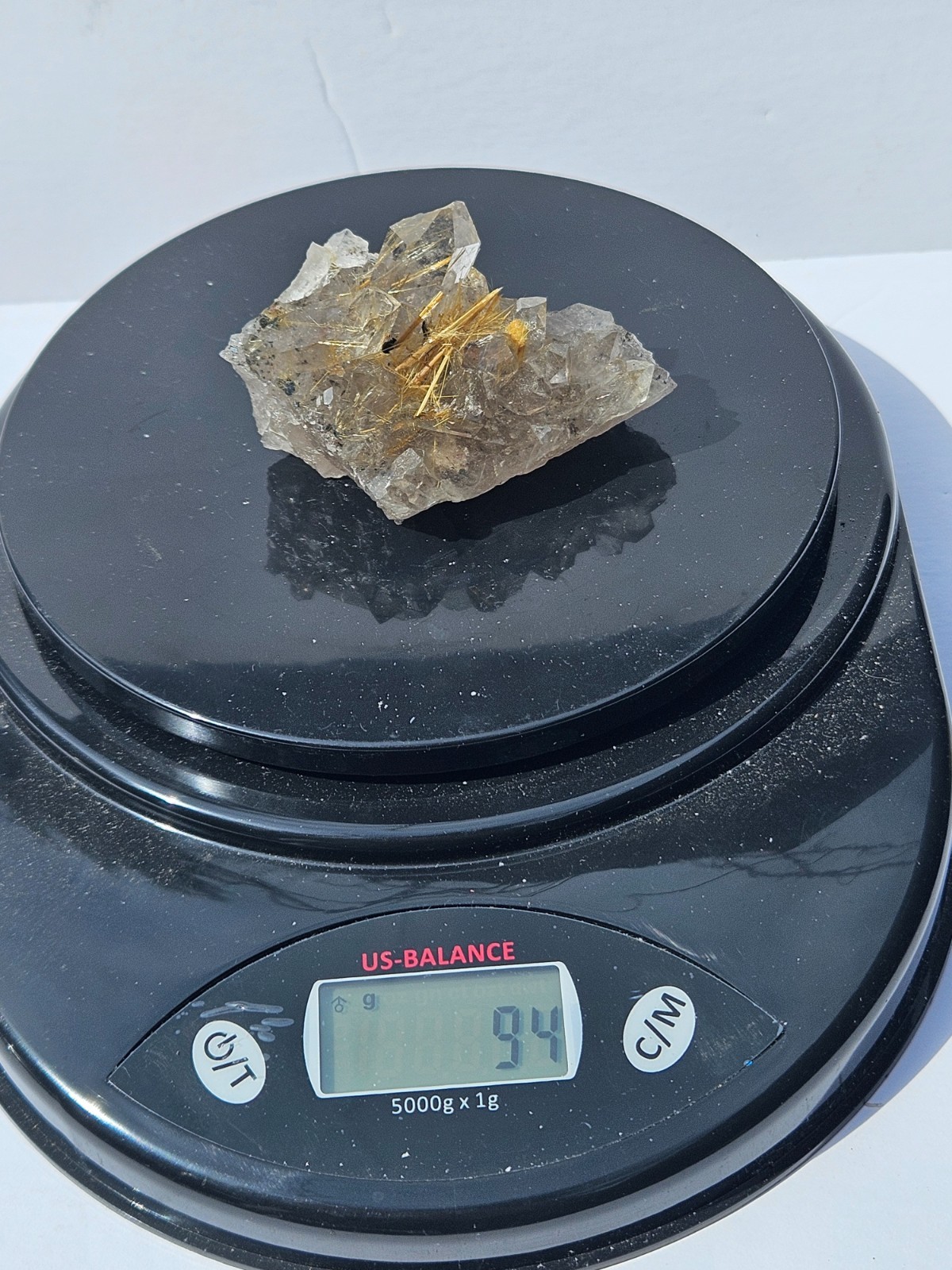 94g Rutilated Rutile Quartz from Novo Horizonte, Bahia, Brazil