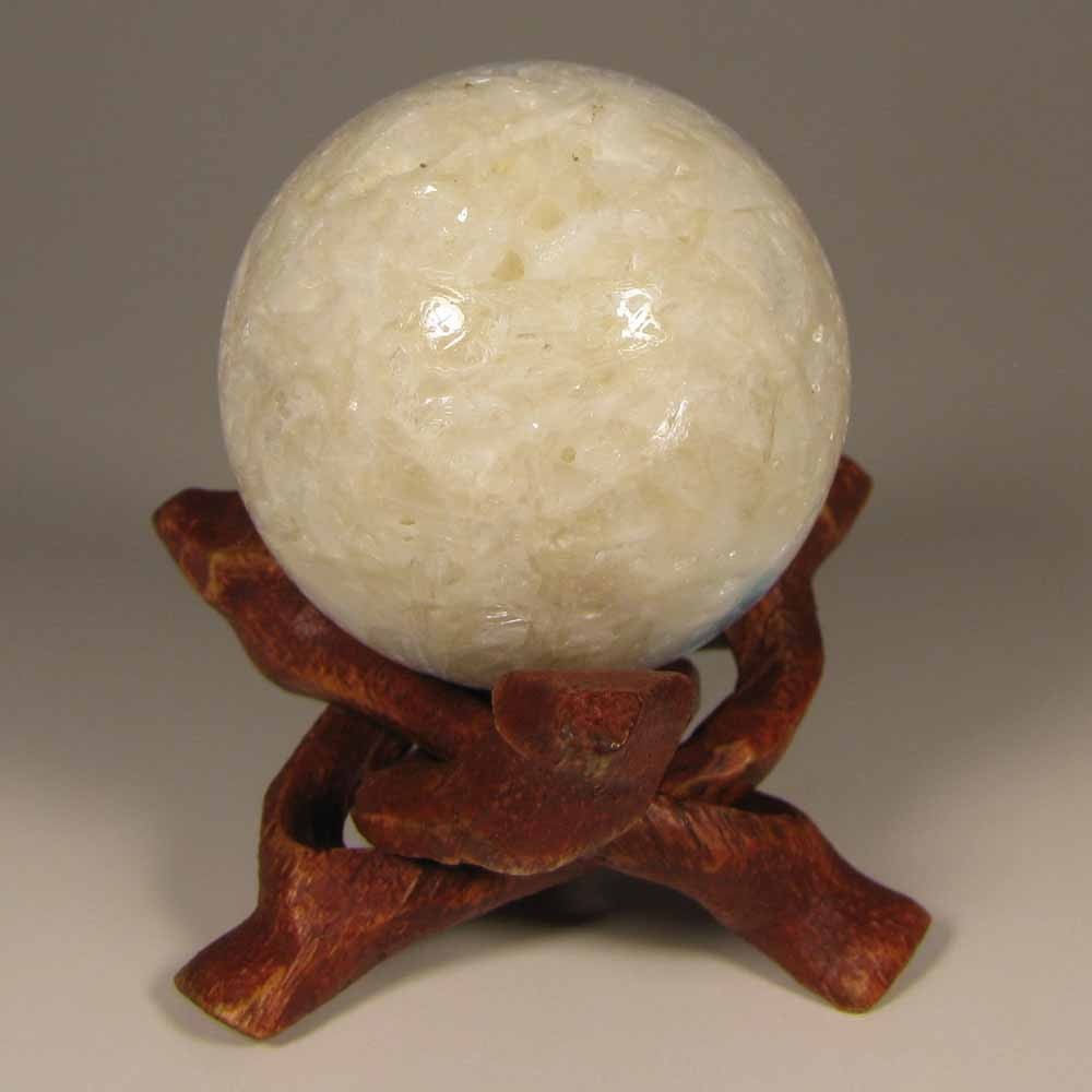 38mm Blue Ice GLACIERITE Sphere Ball w/ Stand – Indonesia