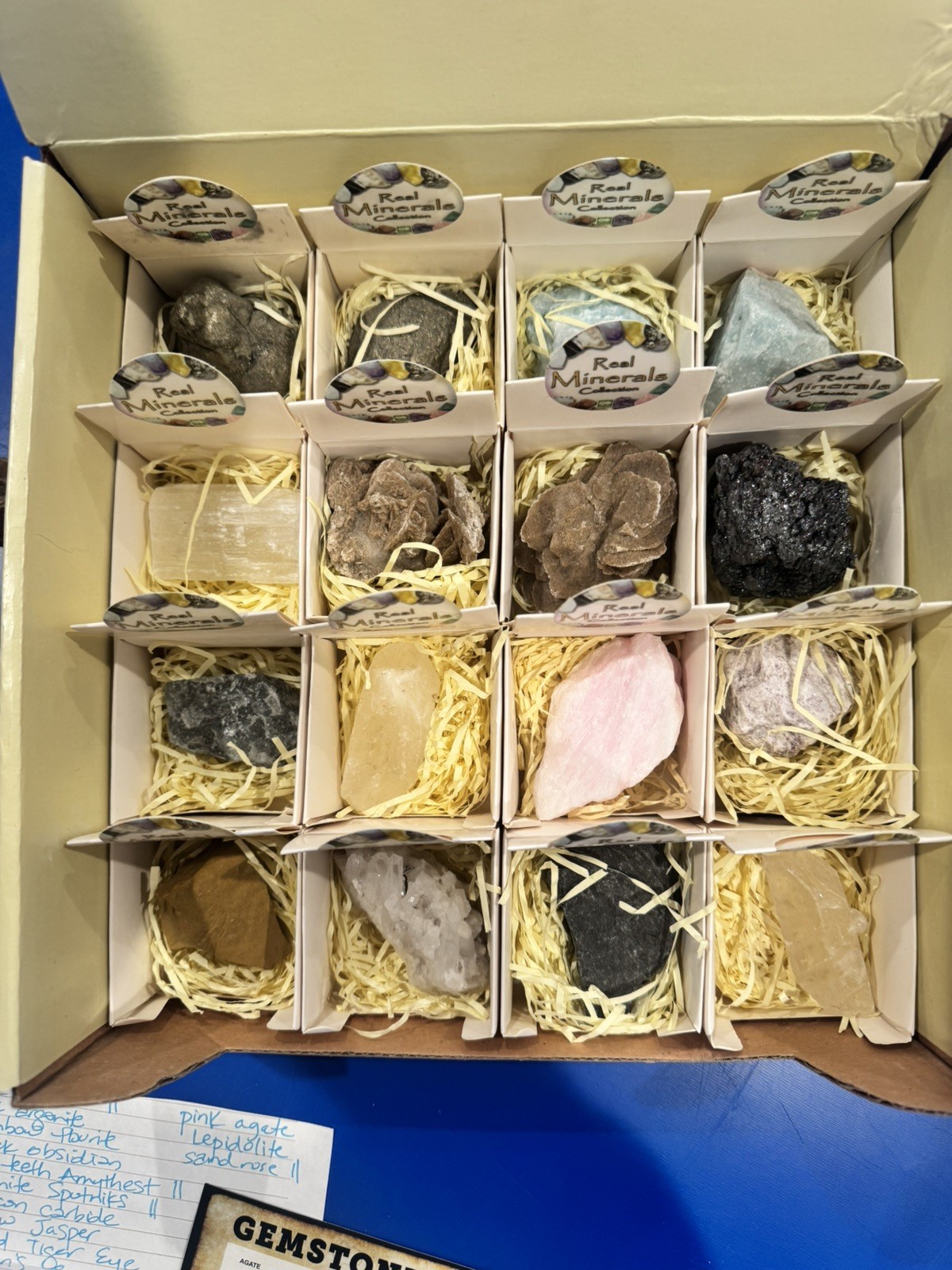 5lb minerals Box of 32 specimens of high quality Collection + Loose Pyrite