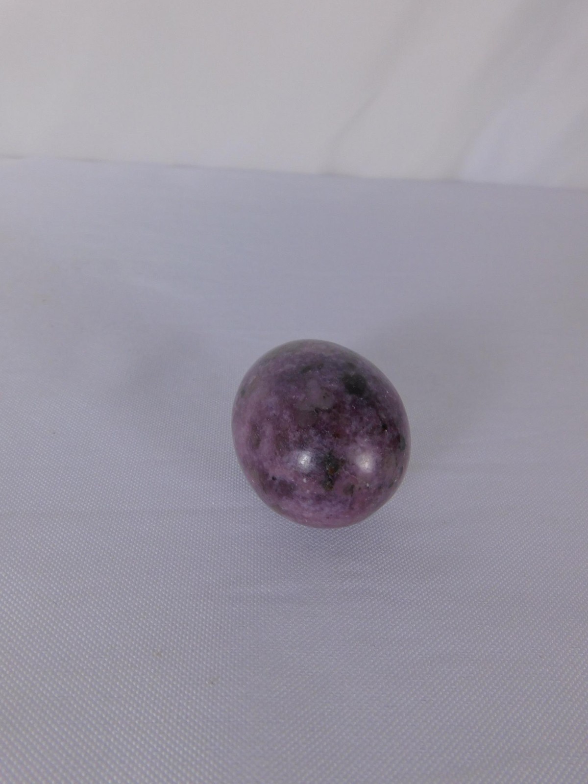 Small Lepidolite Stone Egg Polished Purple Crystal Witch Altar Decor Stone