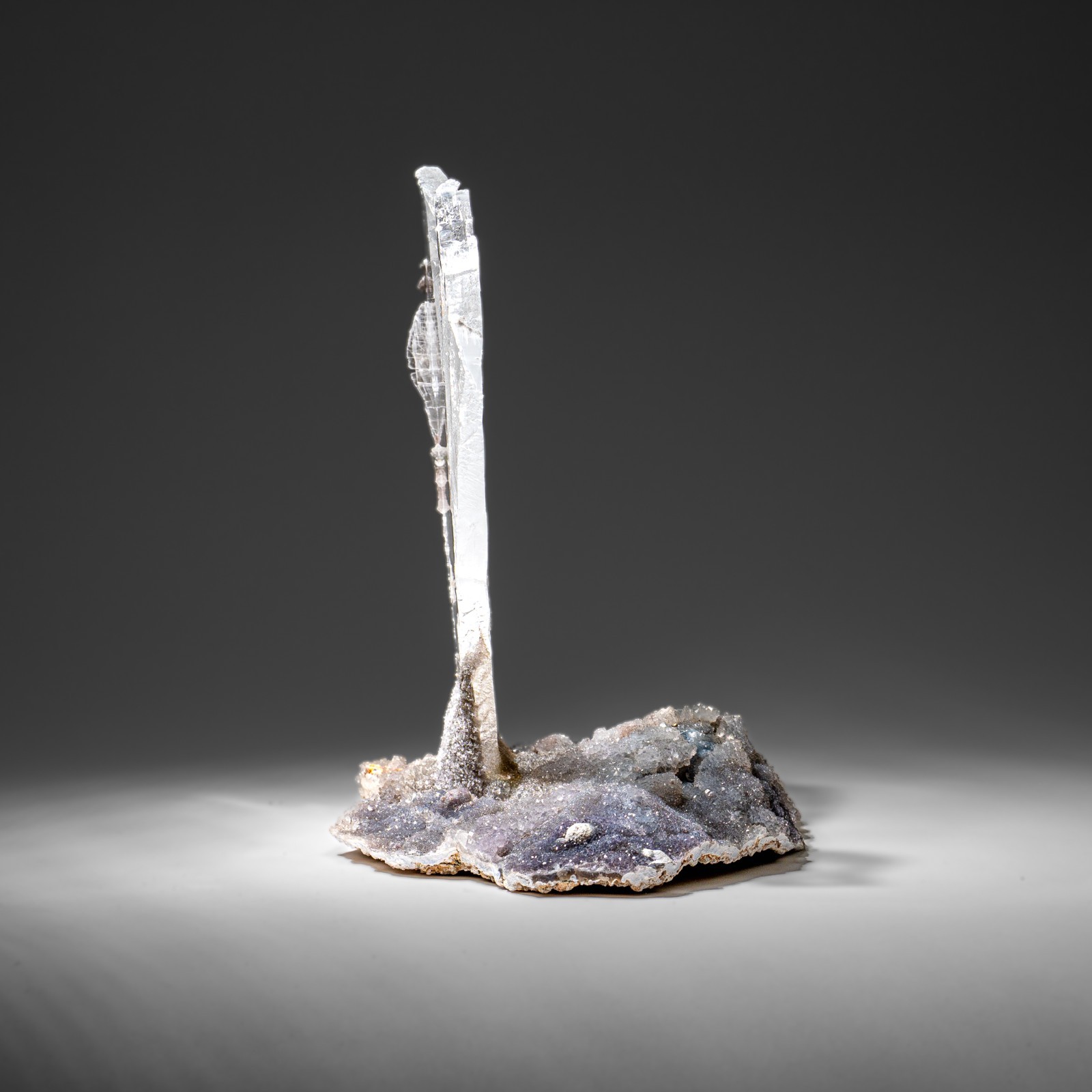 Gypsum Var. Selenite on Matrix from Rio Grande do Sul, Brazil (4.2 lbs)