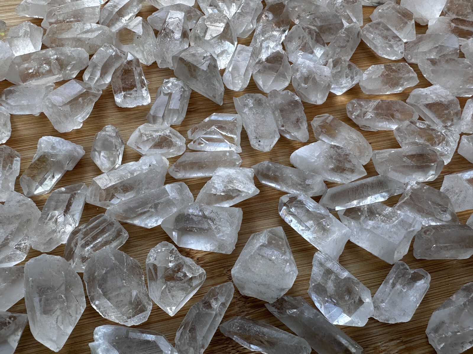 0.75″ – 1.5″ Small Rough Clear Quartz Point, Raw Healing Crystals, Wholesale Lot
