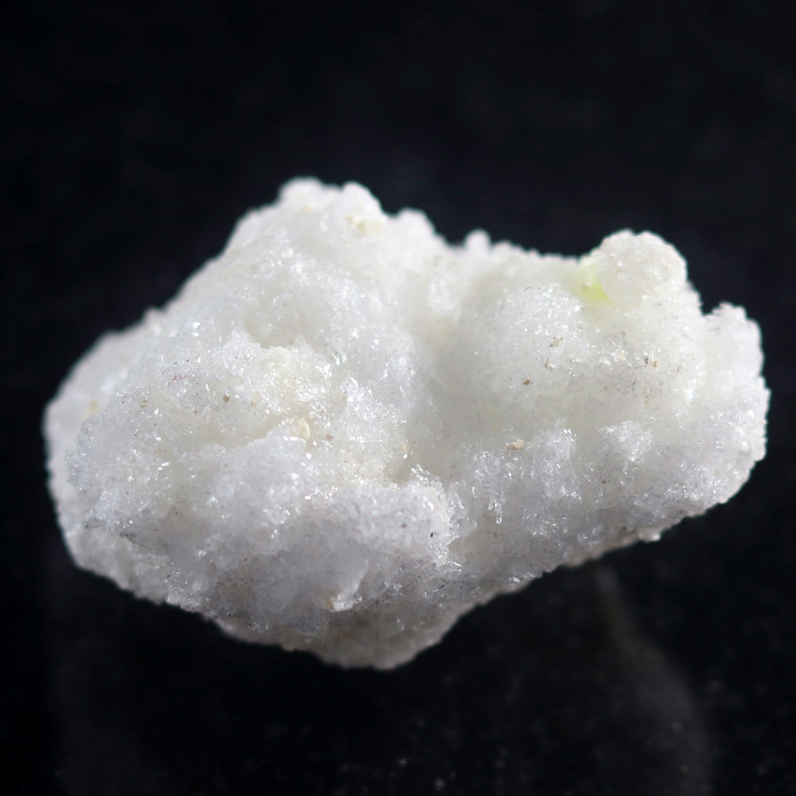 Fluorescent Mineral Specimen: Gypsum Selenite with Novacekite, Mexico (SEL626)