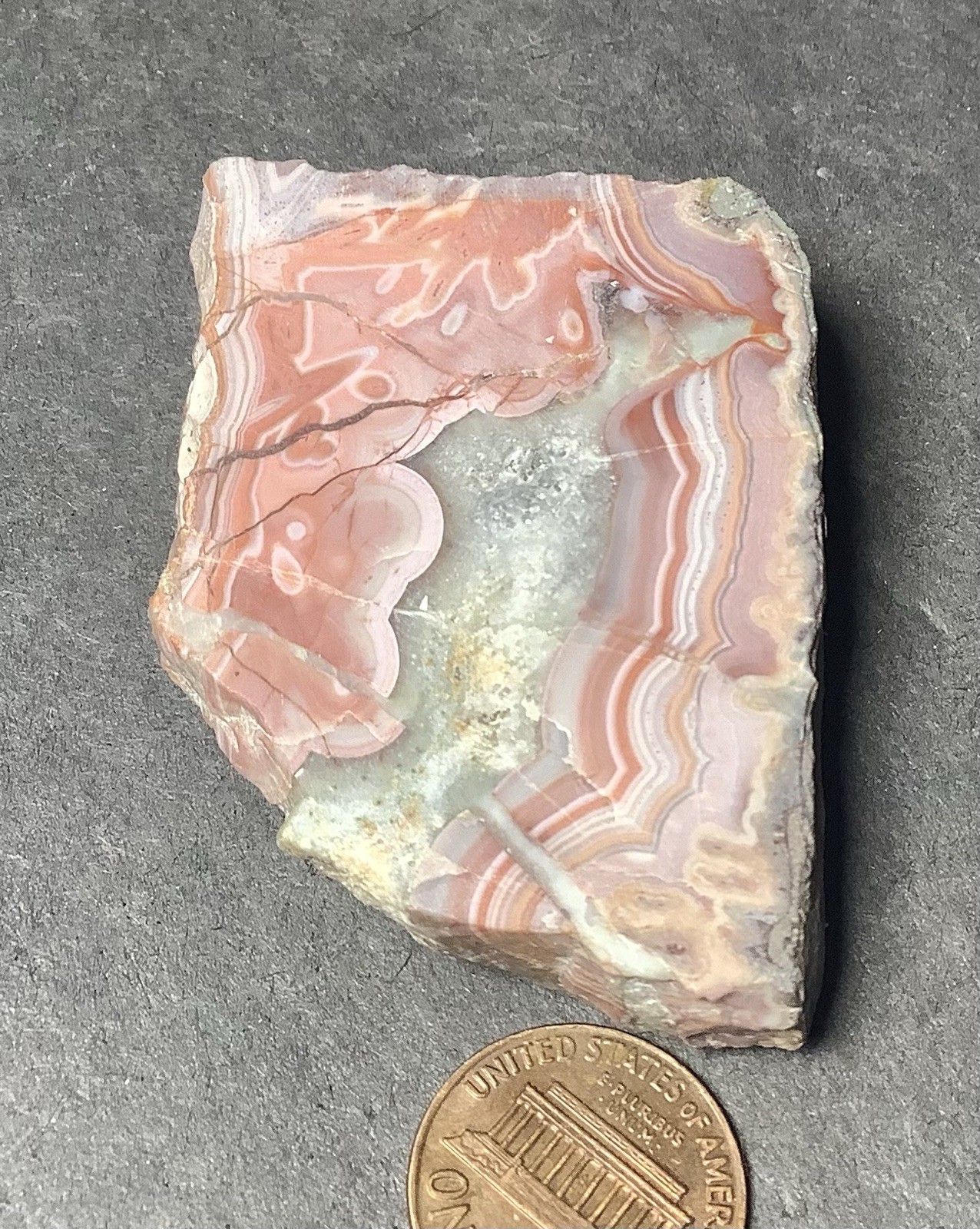 Inca Agate From Andes Mtns. Specimen Face Polish 30x40x15mm 2.0oz #542