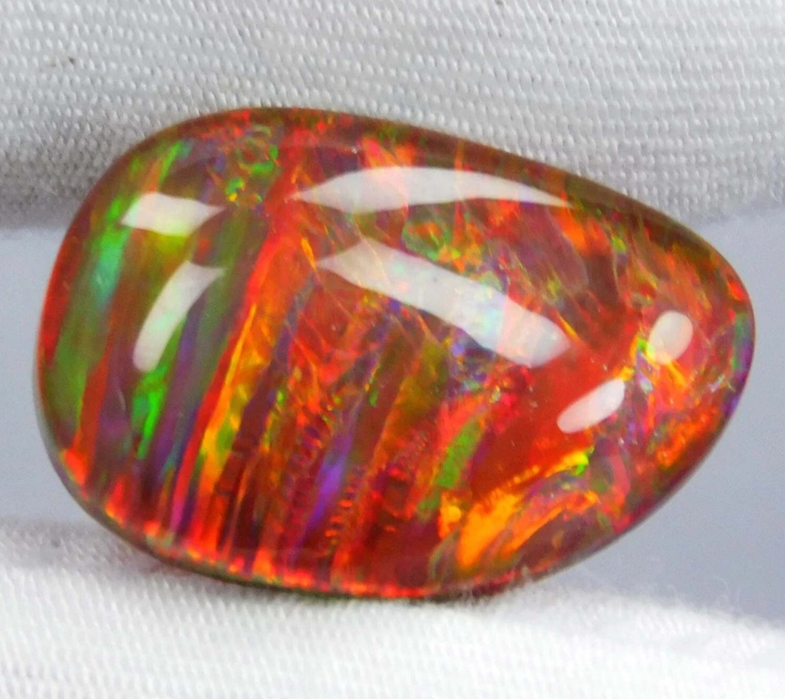 Doublet 60.25 Ct Fancy Natural Ammolite Opal-Like Organic Loose Gemstone 5SJC
