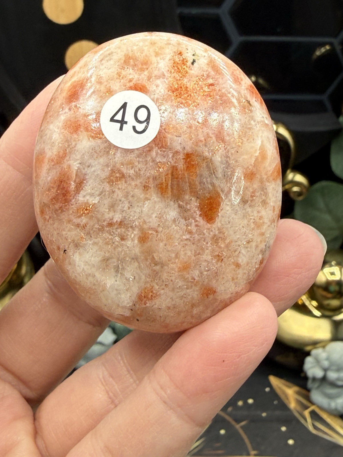 Natural Sunstone Palms Stones You choose. Free shipping