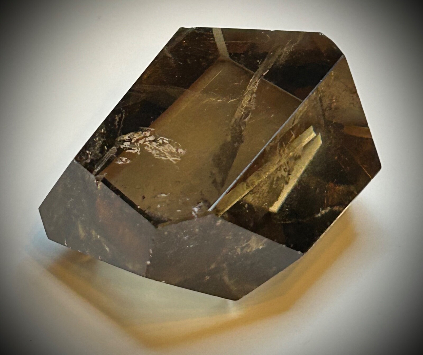3″ High Clarity Smoky Citrine Geometric Freeform 6.2oz