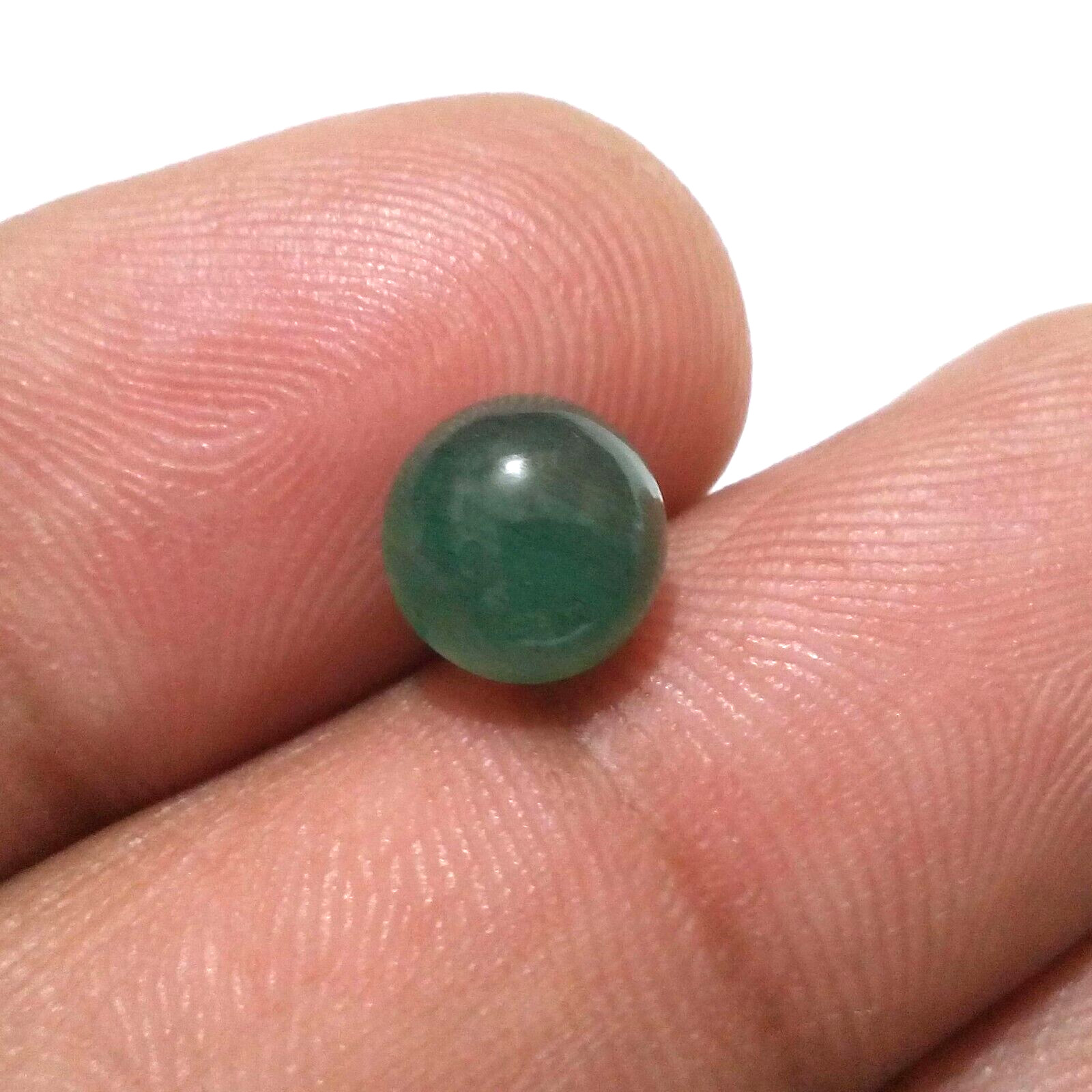 Single Piece Fabulous Top Zambian Emerald Cabochon Round 2.20 Crt Loose Gemstone